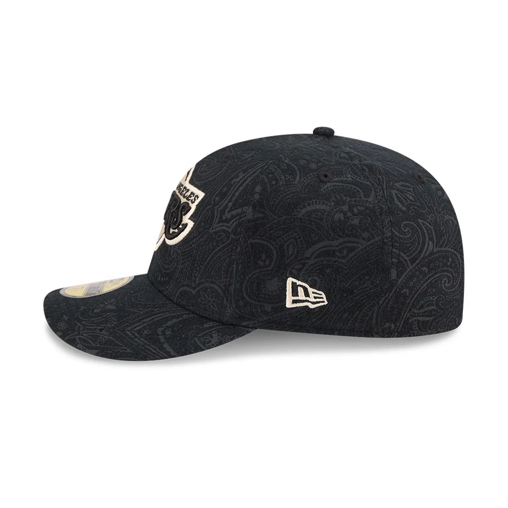 LA Lakers NBA Brushed Cotton Black 59FIFTY Fitted Cap - Image 5