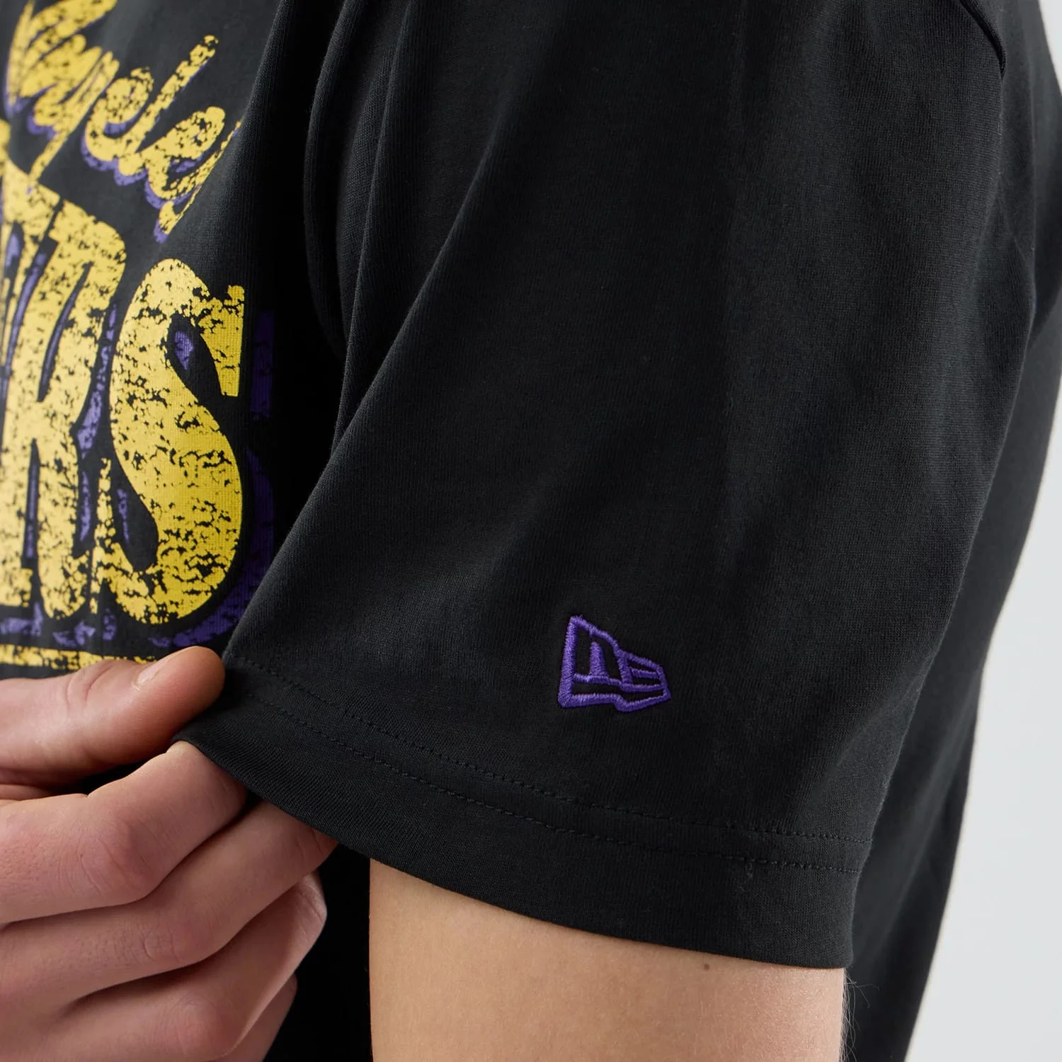 LA Lakers NBA City Edition Black T-Shirt - Image 3