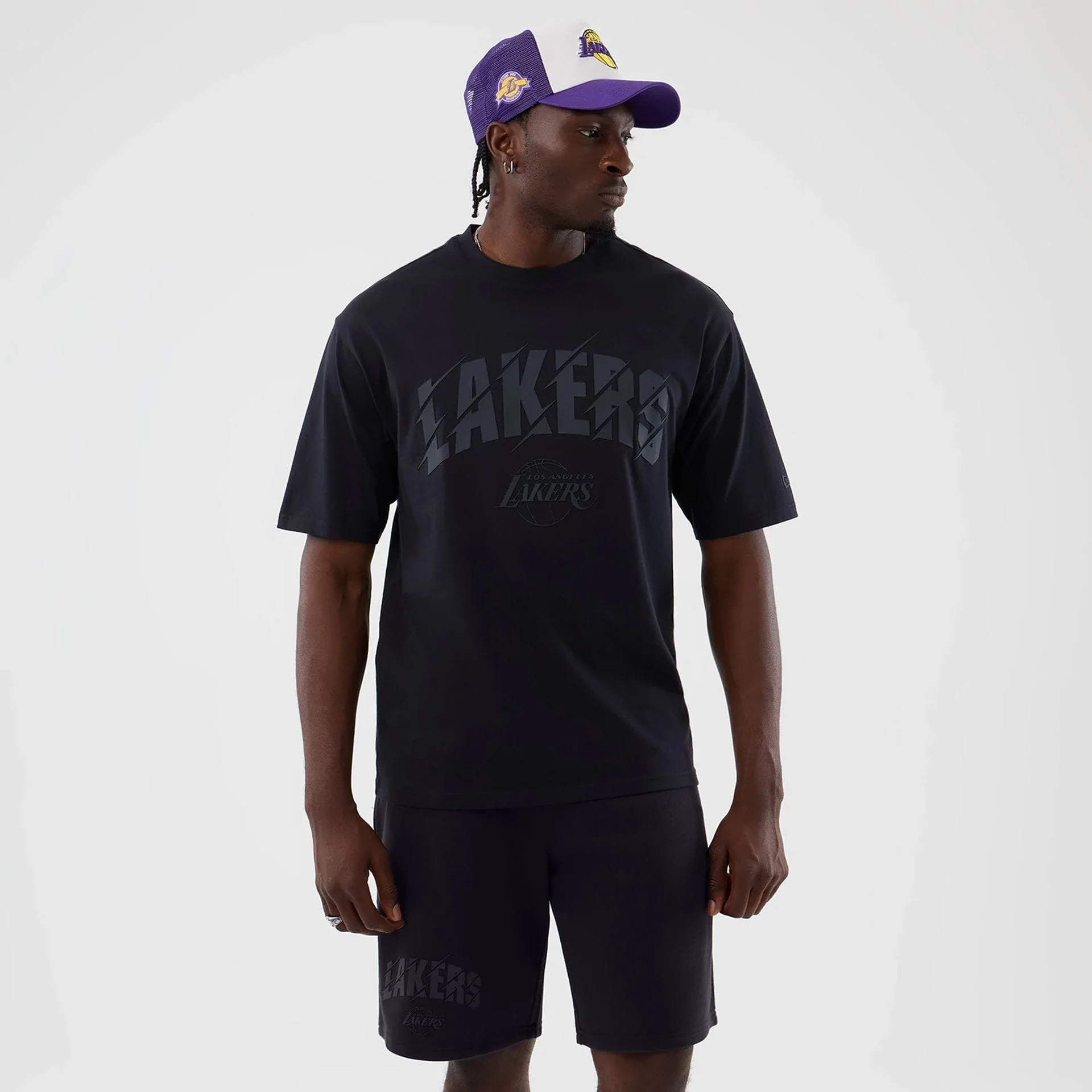 LA Lakers NBA Core Plus Navy Oversized T-Shirt