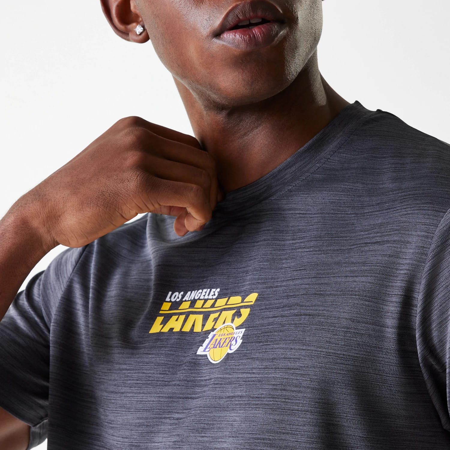 LA Lakers NBA Essentials Black T-Shirt - Image 4