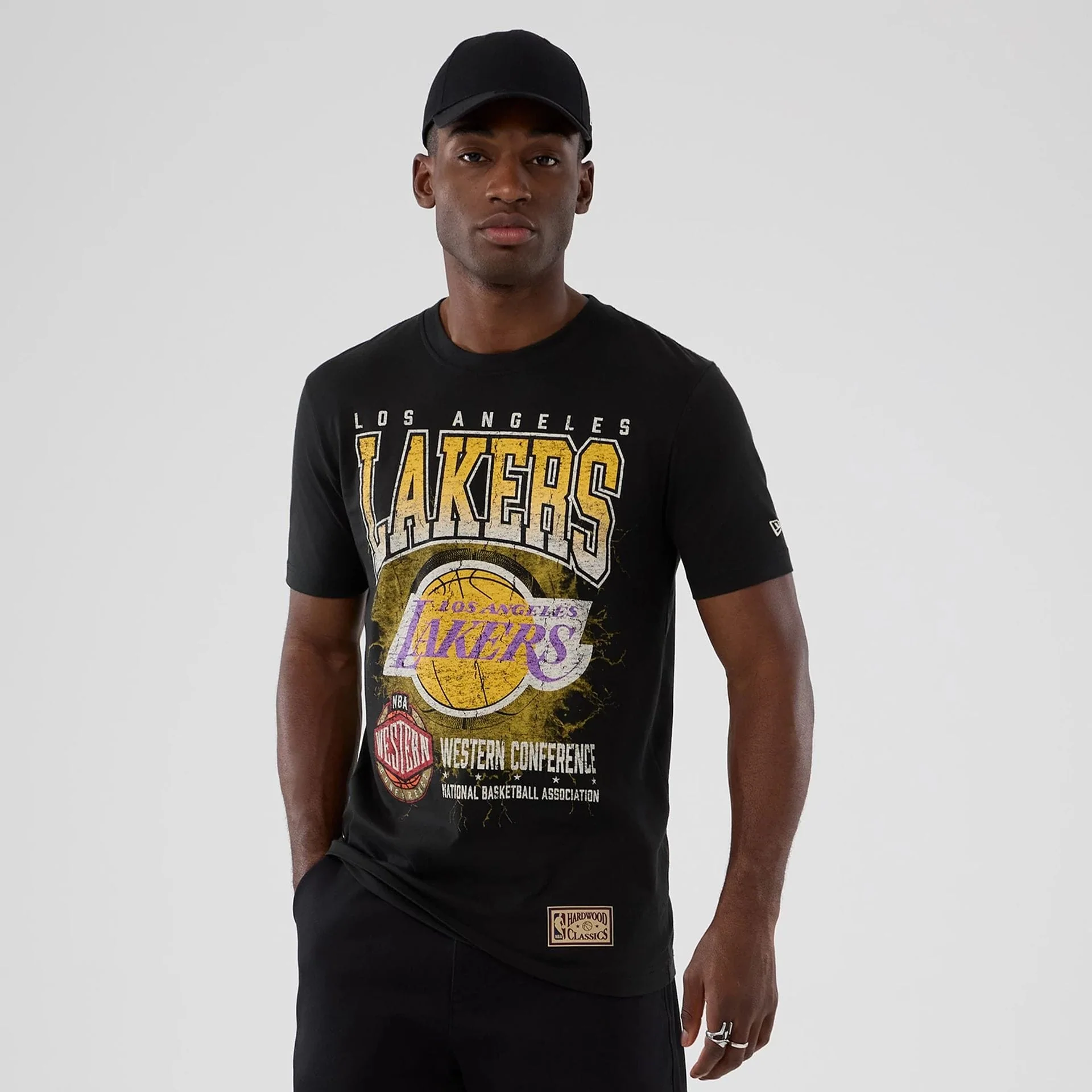 LA Lakers NBA Hardwood Classic Black T-Shirt