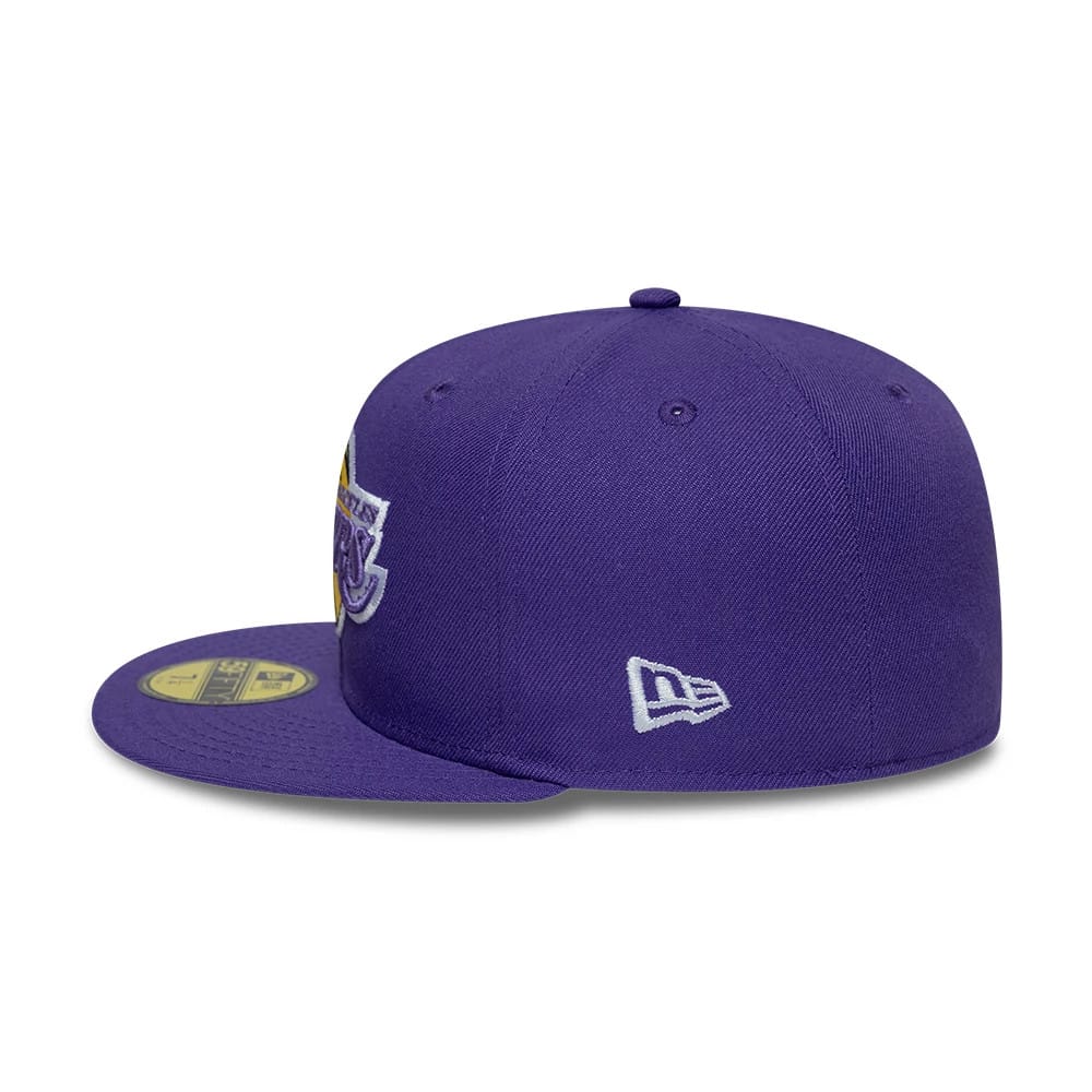 LA Lakers NBA Hardwood Classic Purple 59FIFTY Fitted Cap - Image 6