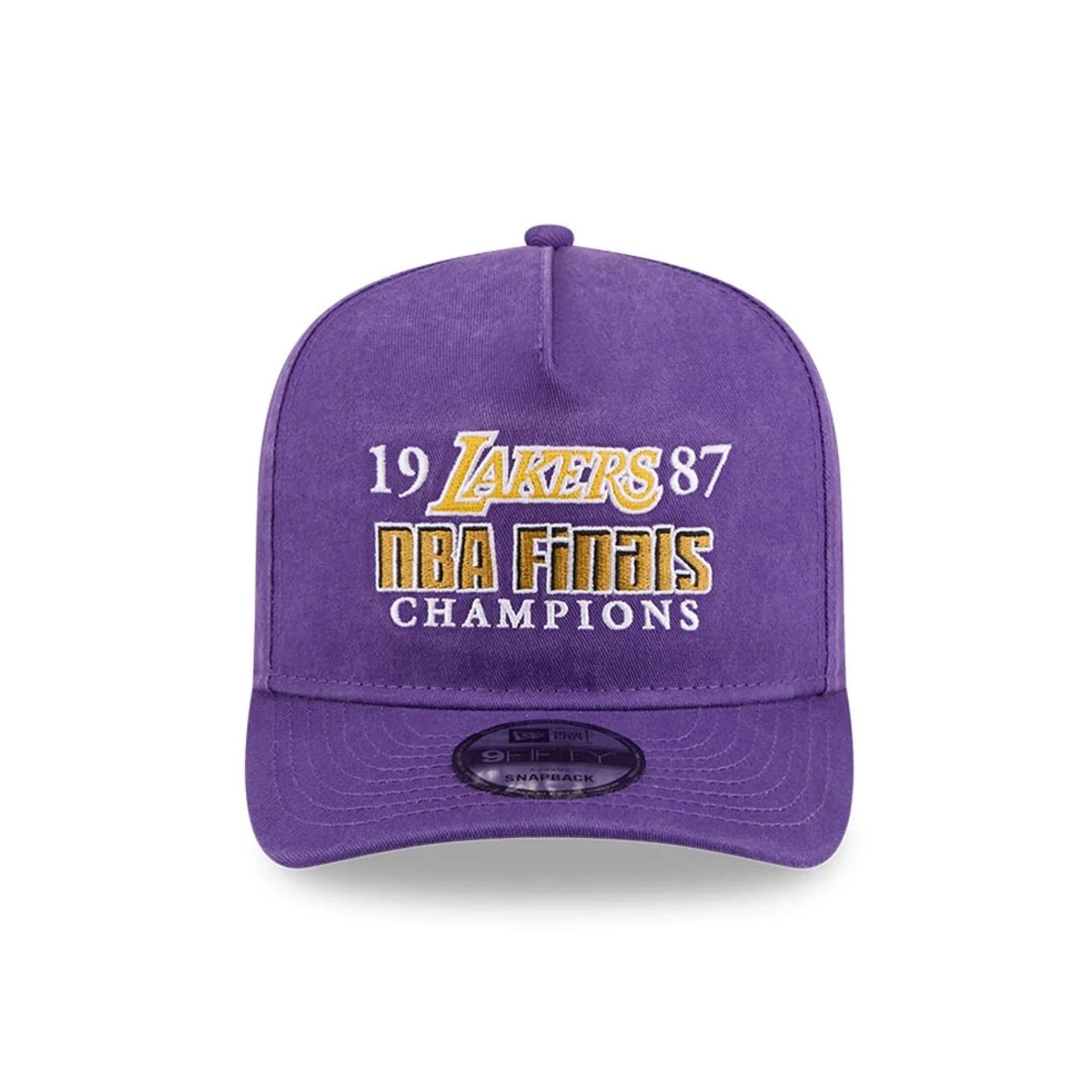 LA Lakers NBA Historic Purple 9FIFTY A-Frame Snapback Adjustable Cap - Image 3