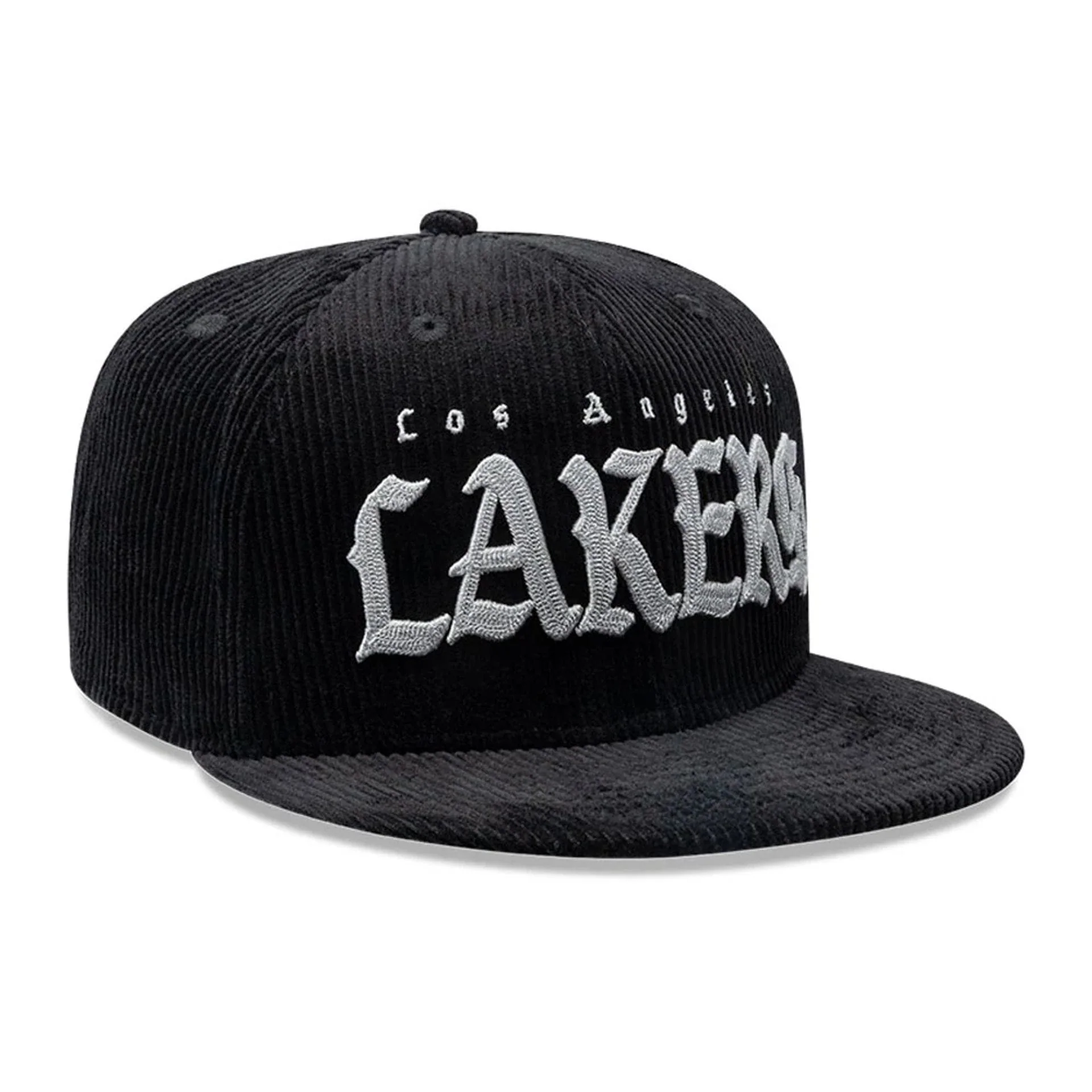 LA Lakers NBA Old English Black 9FIFTY Snapback Cap - Image 3