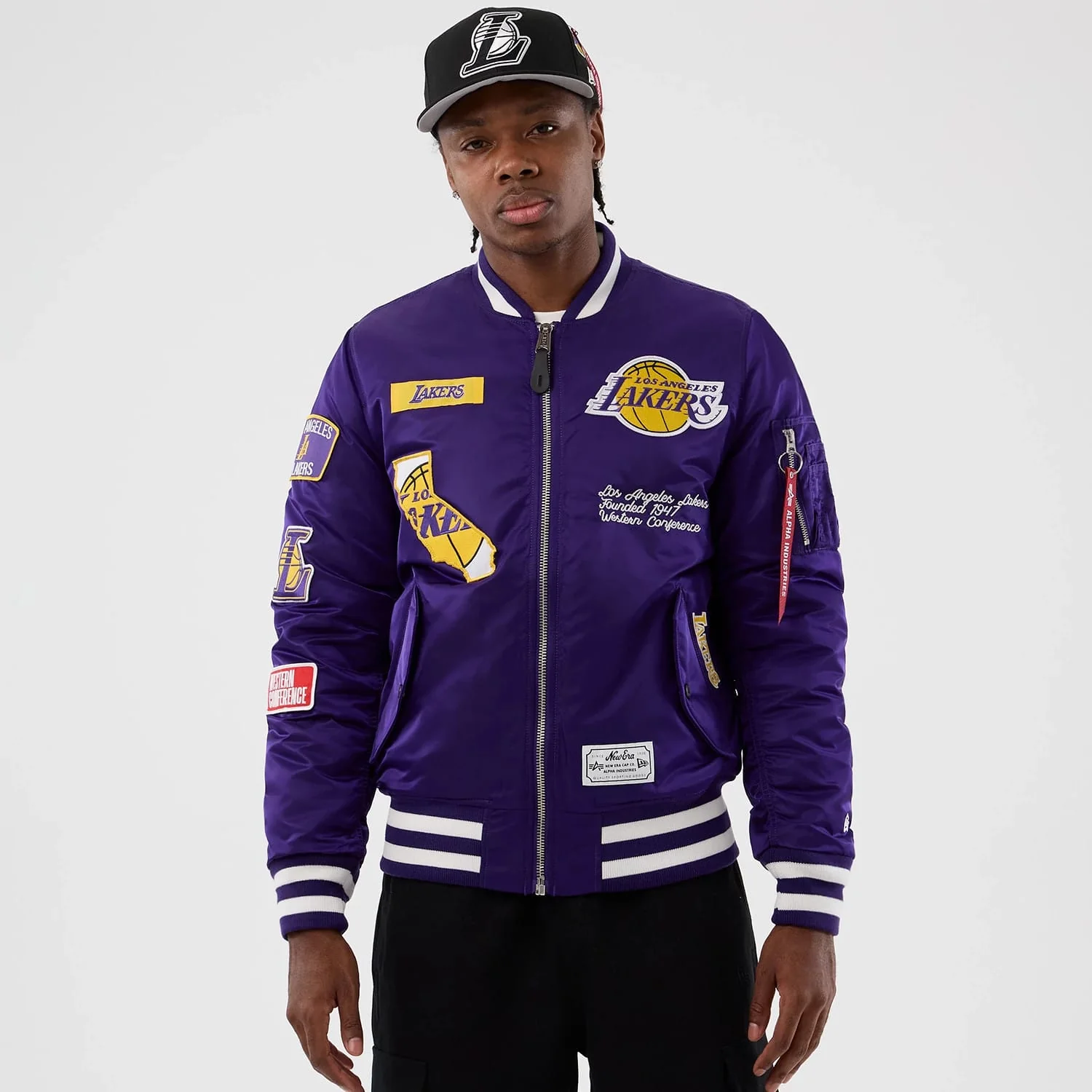 LA Lakers NBA x Alpha Purple Jacket