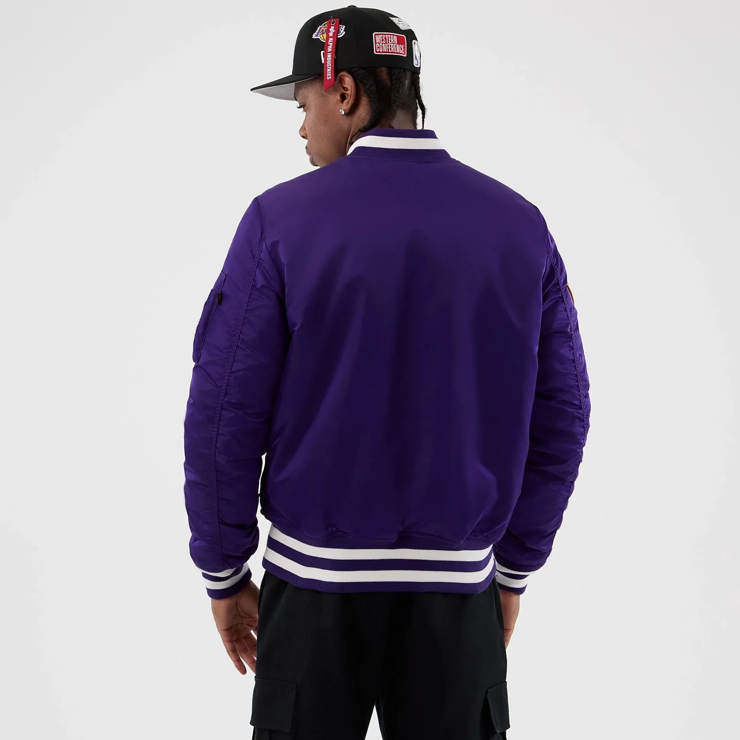 LA Lakers NBA x Alpha Purple Jacket - Image 2