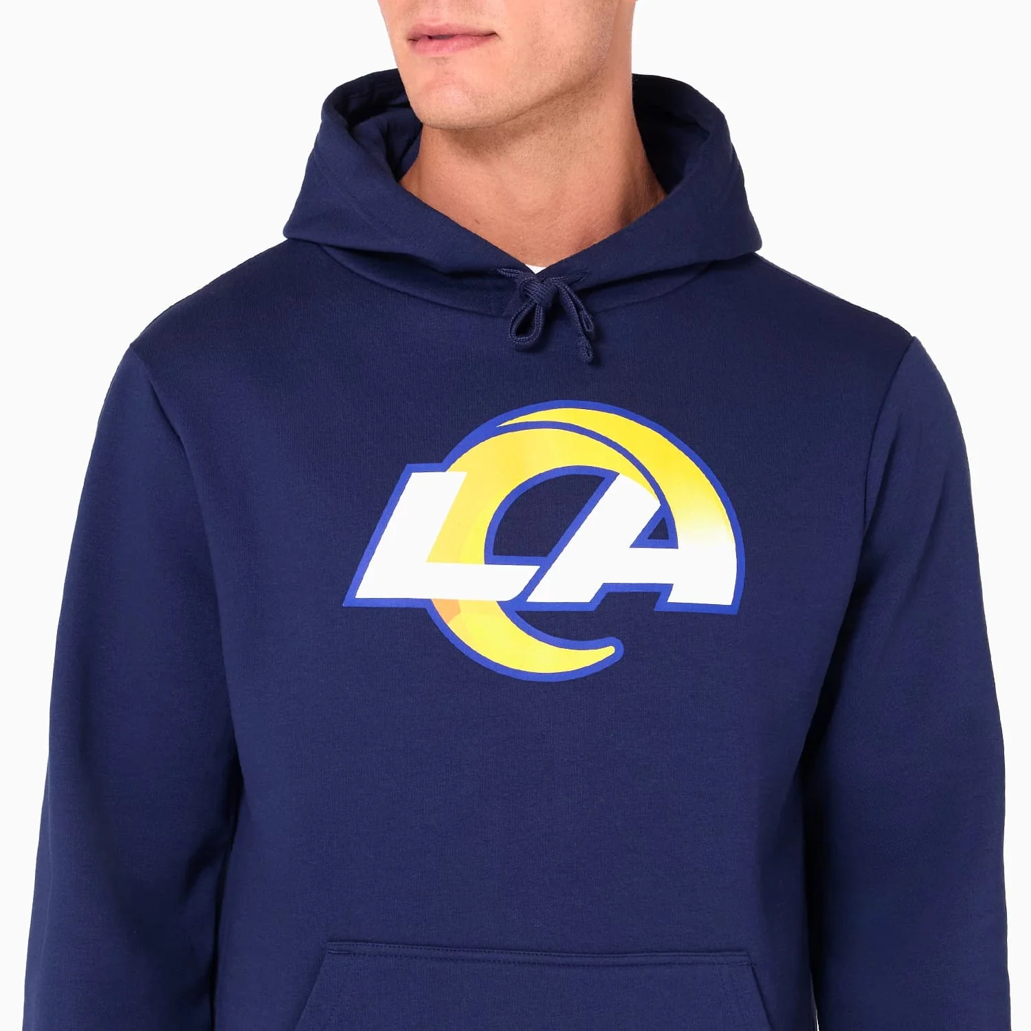 LA Rams NFL Navy Pullover Hoodie - Image 3