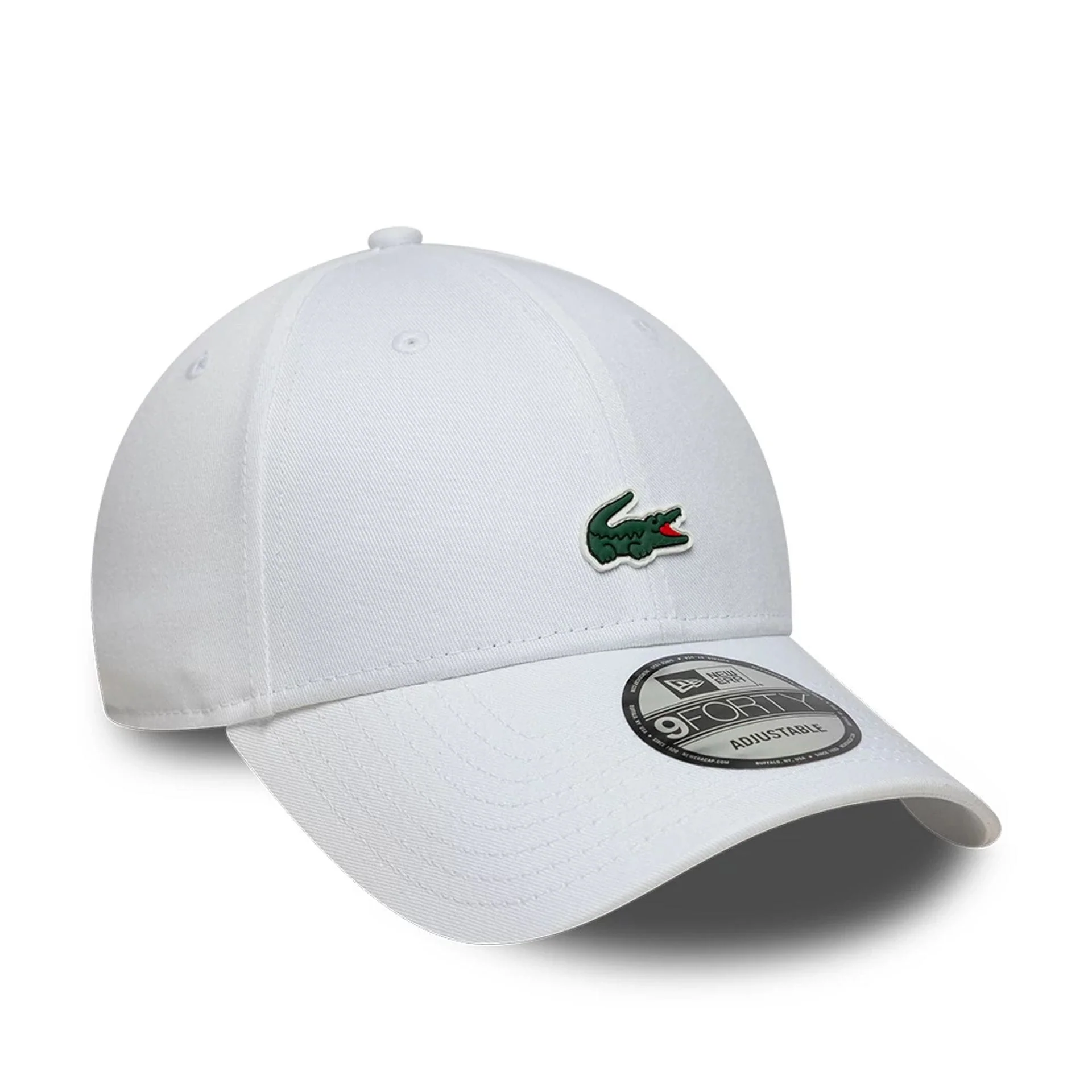 Lacoste X New Era White 9FORTY Adjustable Cap - Image 3