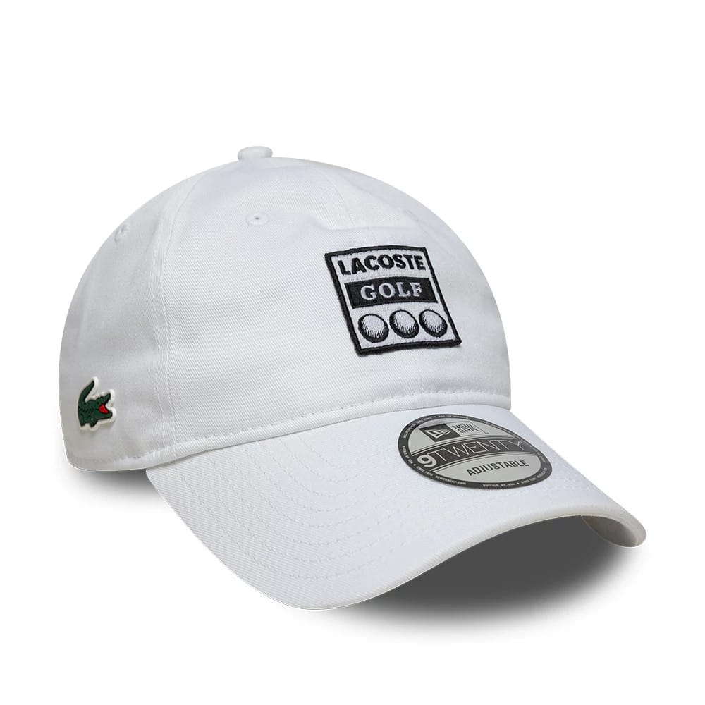 Lacoste X New Era White 9TWENTY Adjustable Cap