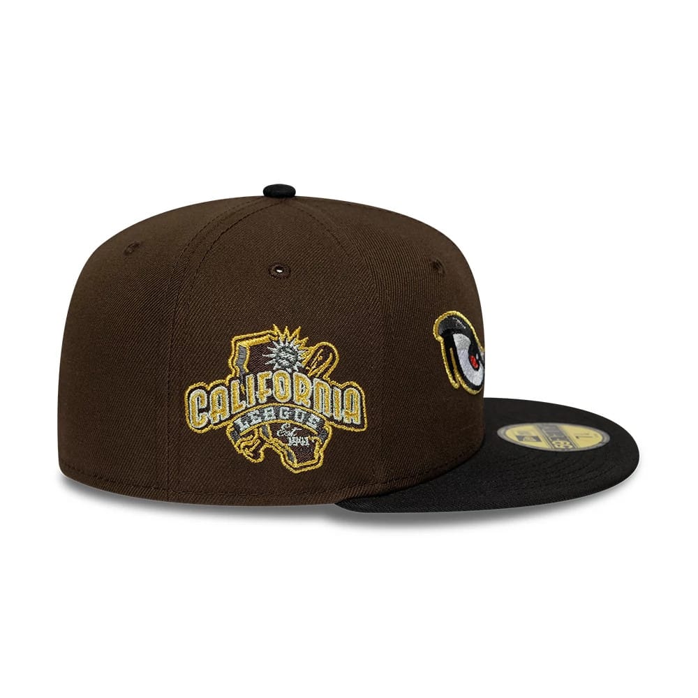 Lake Elsinore Storm MiLB Pinwheel Dark Brown 59FIFTY Fitted Cap - Image 6