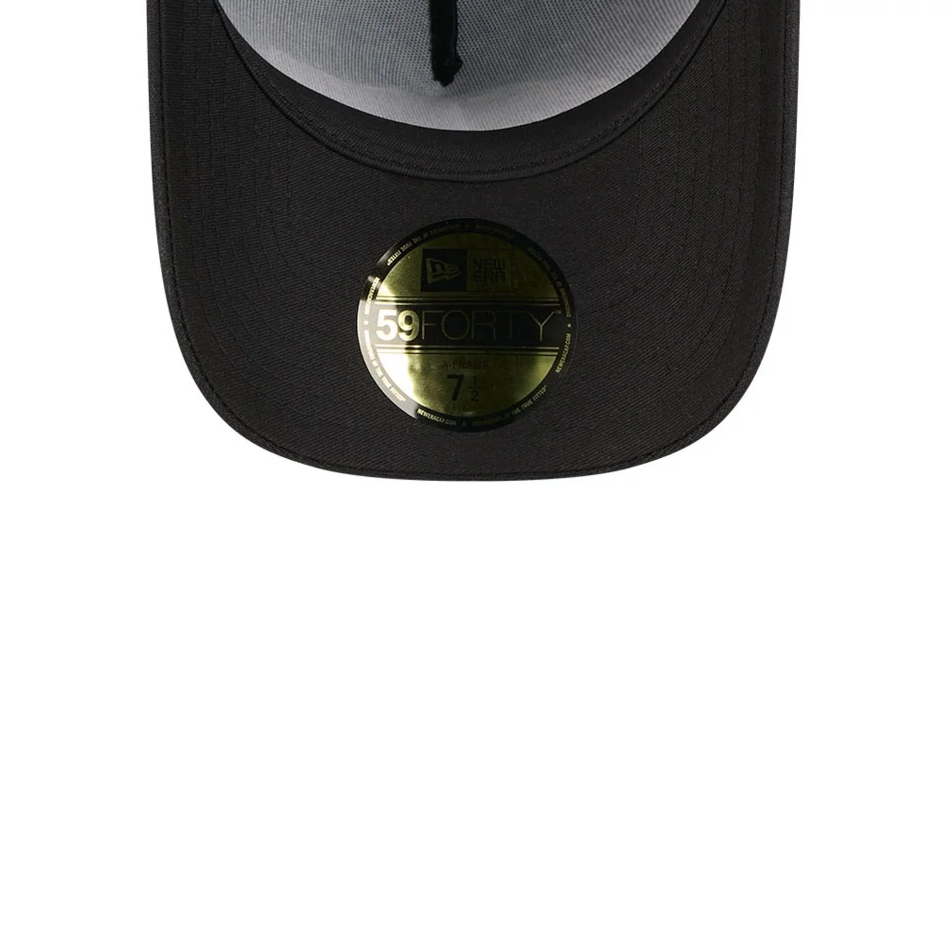 Lakers NBA Waxy Canvas Black 59FORTY A-Frame Fitted Cap - Image 2