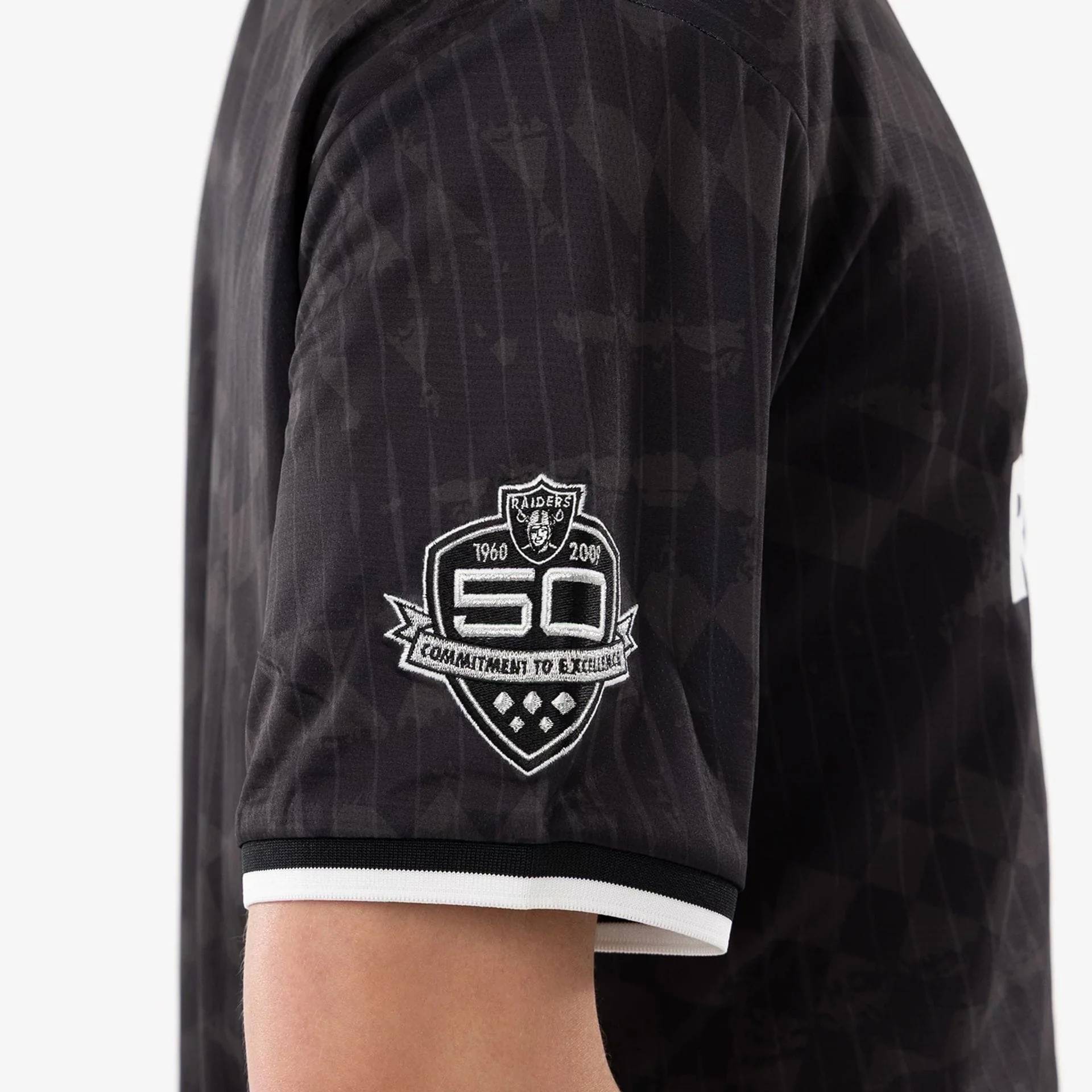 Las Vegas Raiders NFL Black Soccer Jersey - Image 5