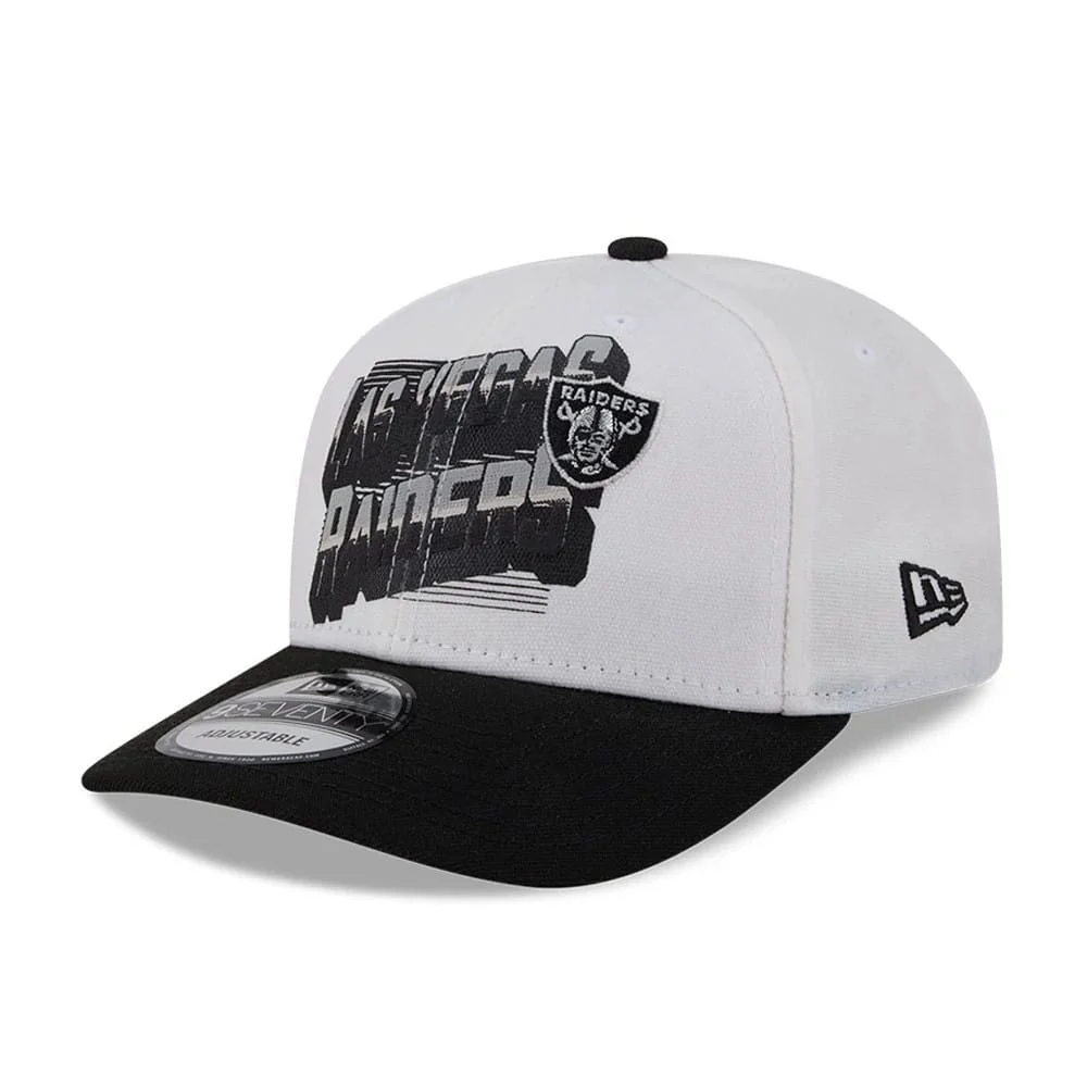 Las Vegas Raiders NFL Duck Cloth White 9SEVENTY Stretch Snap Cap