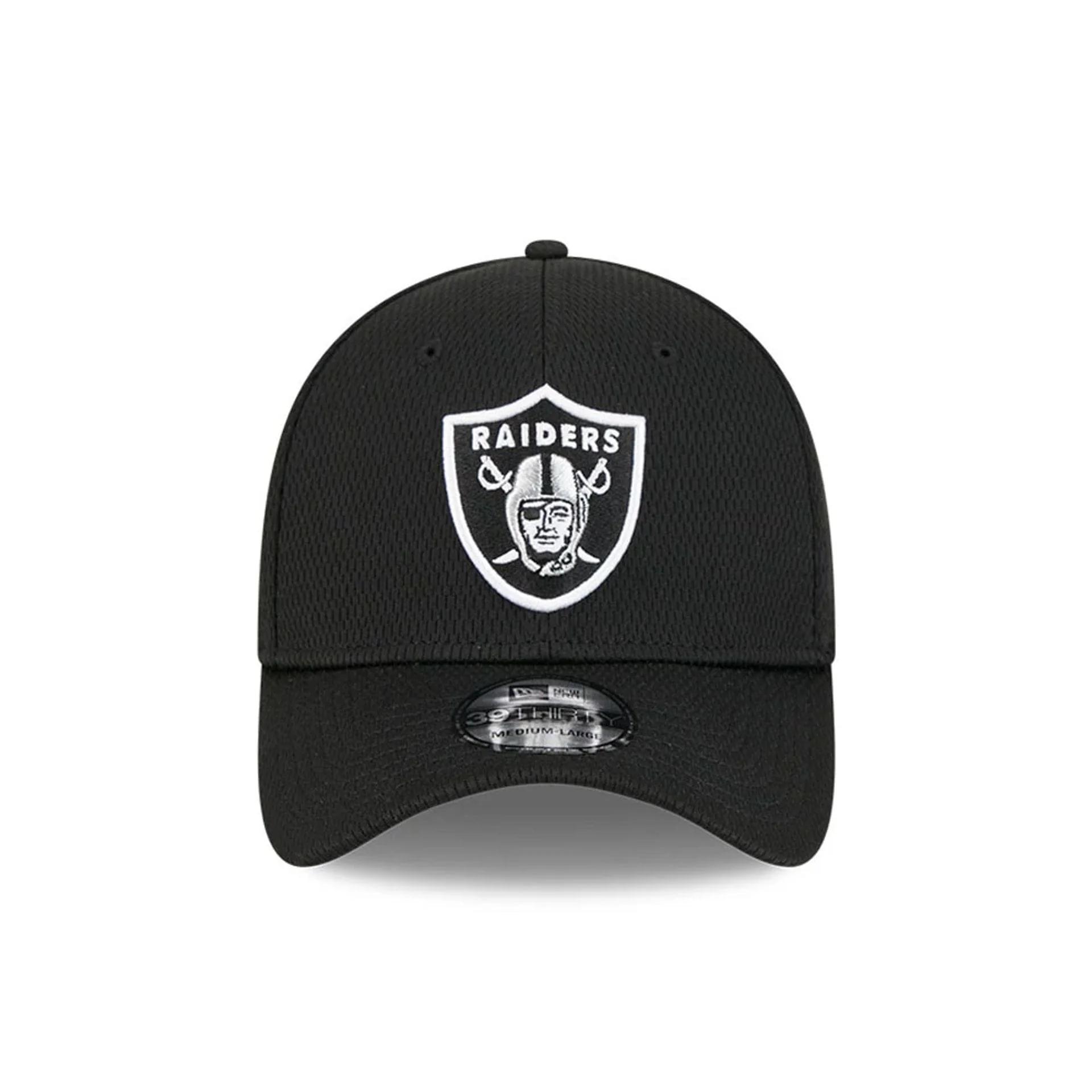 Las Vegas Raiders NFL Evergreen Black 39THIRTY Stretch Fit Cap - Image 2