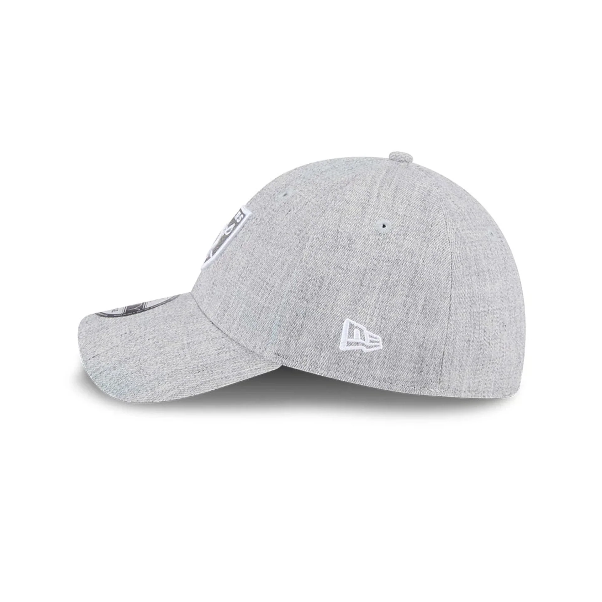 Las Vegas Raiders NFL Heather Grey 39THIRTY Stretch Fit Cap - Image 4