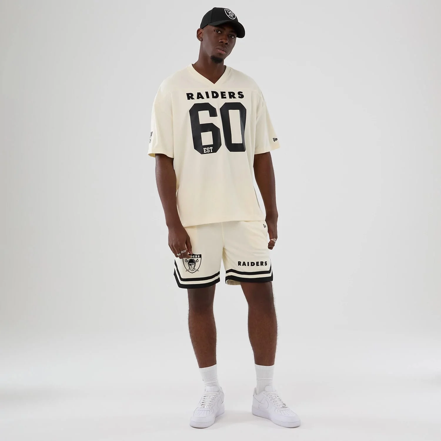 Las Vegas Raiders NFL Historic Cream Oversized T-Shirt - Image 8