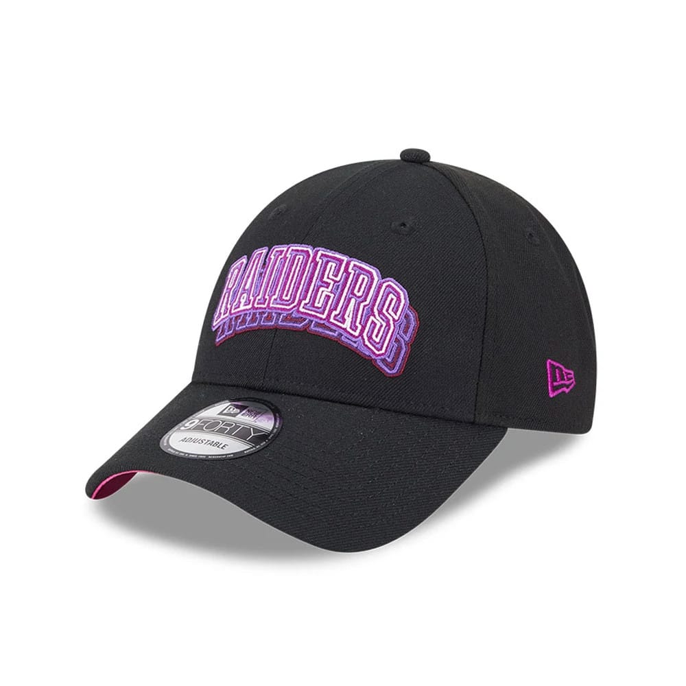 Las Vegas Raiders NFL Neon Black 9FORTY Adjustable Cap - Image 4