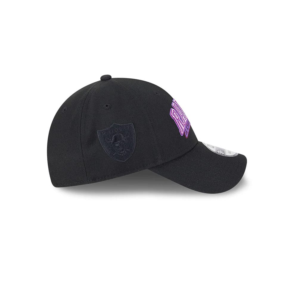 Las Vegas Raiders NFL Neon Black 9FORTY Adjustable Cap - Image 6
