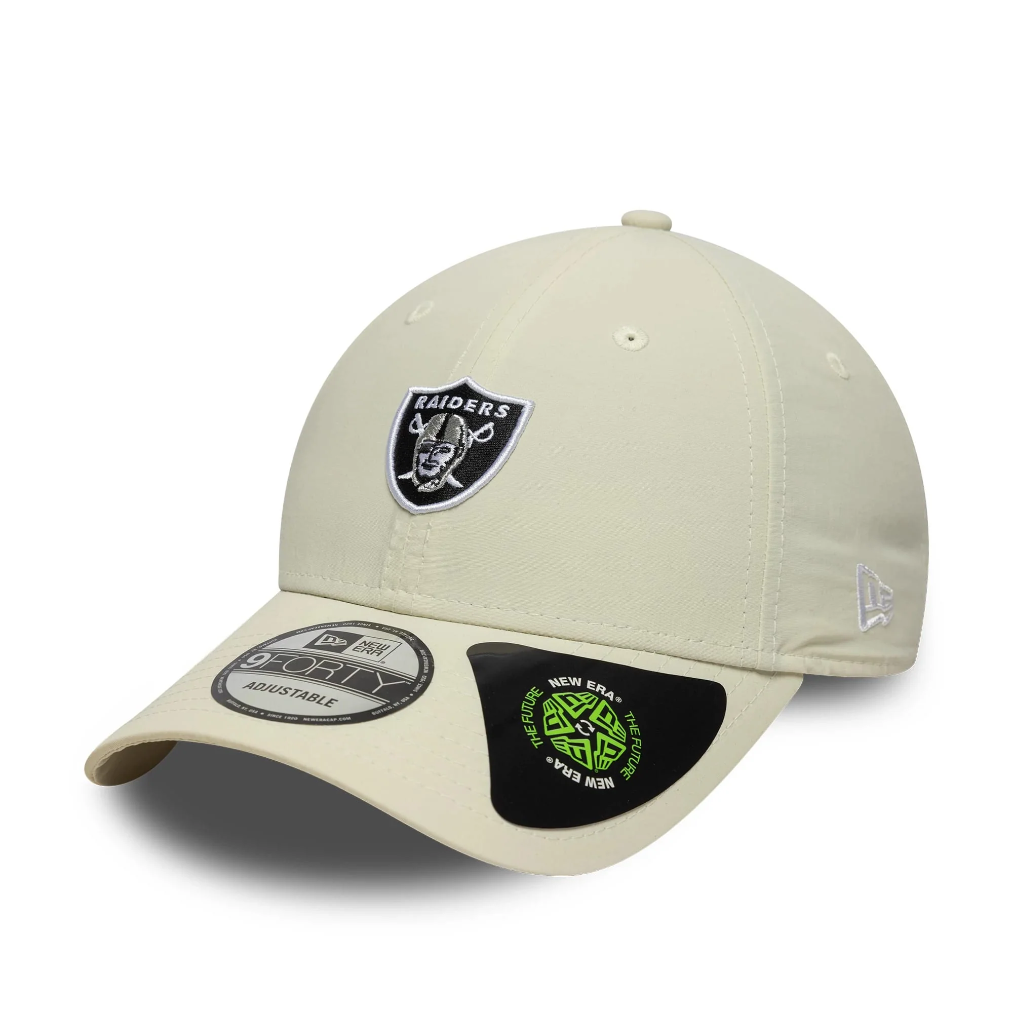 Las Vegas Raiders NFL Recycled Mini Cream 9FORTY Adjustable Cap