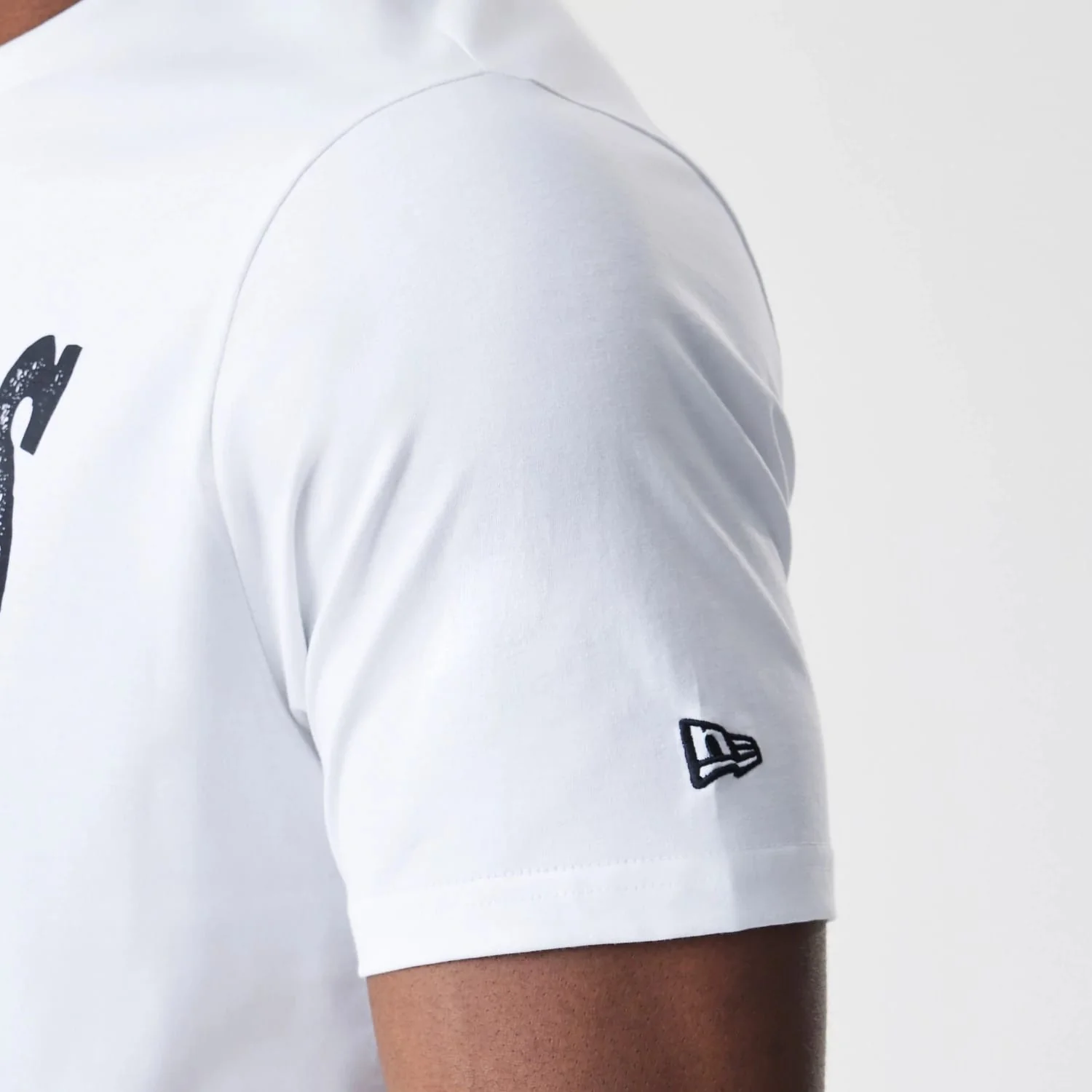 Las Vegas Raiders NFL Stack Arch Logo White T-Shirt - Image 5