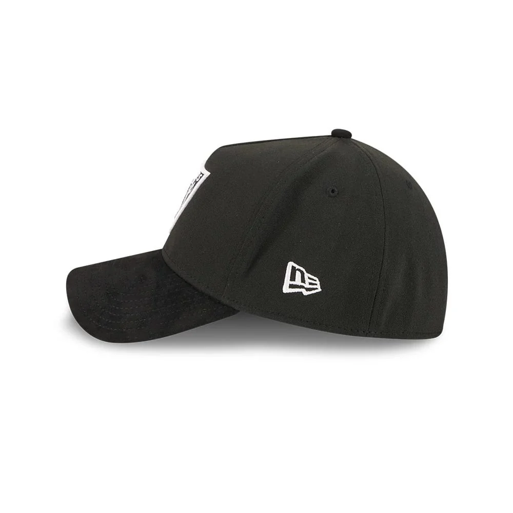 Las Vegas Raiders NFL Suede Black 39THIRTY A-Frame Stretch Fit Cap - Image 5