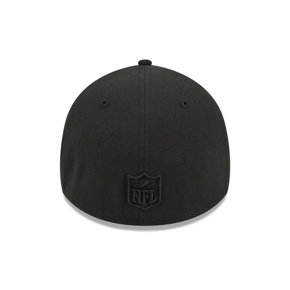 Las Vegas Raiders NFL Suede Black 39THIRTY A-Frame Stretch Fit Cap - Image 7