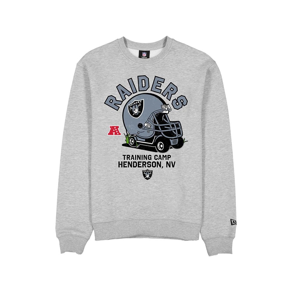 Las Vegas Raiders NFL Training 2026 Grey Crew Neck Sweater - Image 6