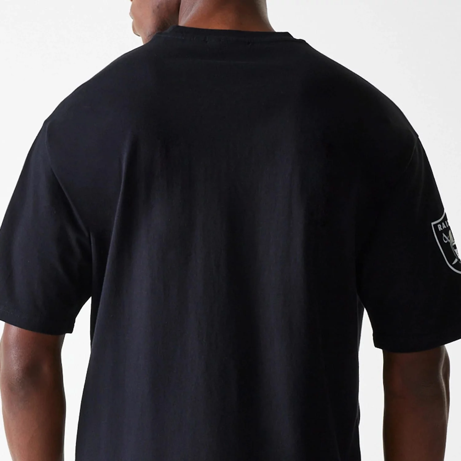 Las Vegas Raiders NFL Wordmark Black Oversized T-Shirt - Image 7