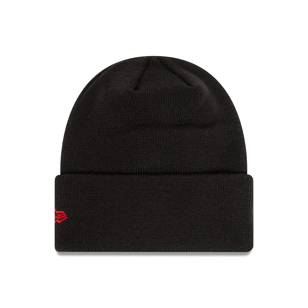 Manchester United FC Youth Black Cuff Knit Beanie Hat - Image 2
