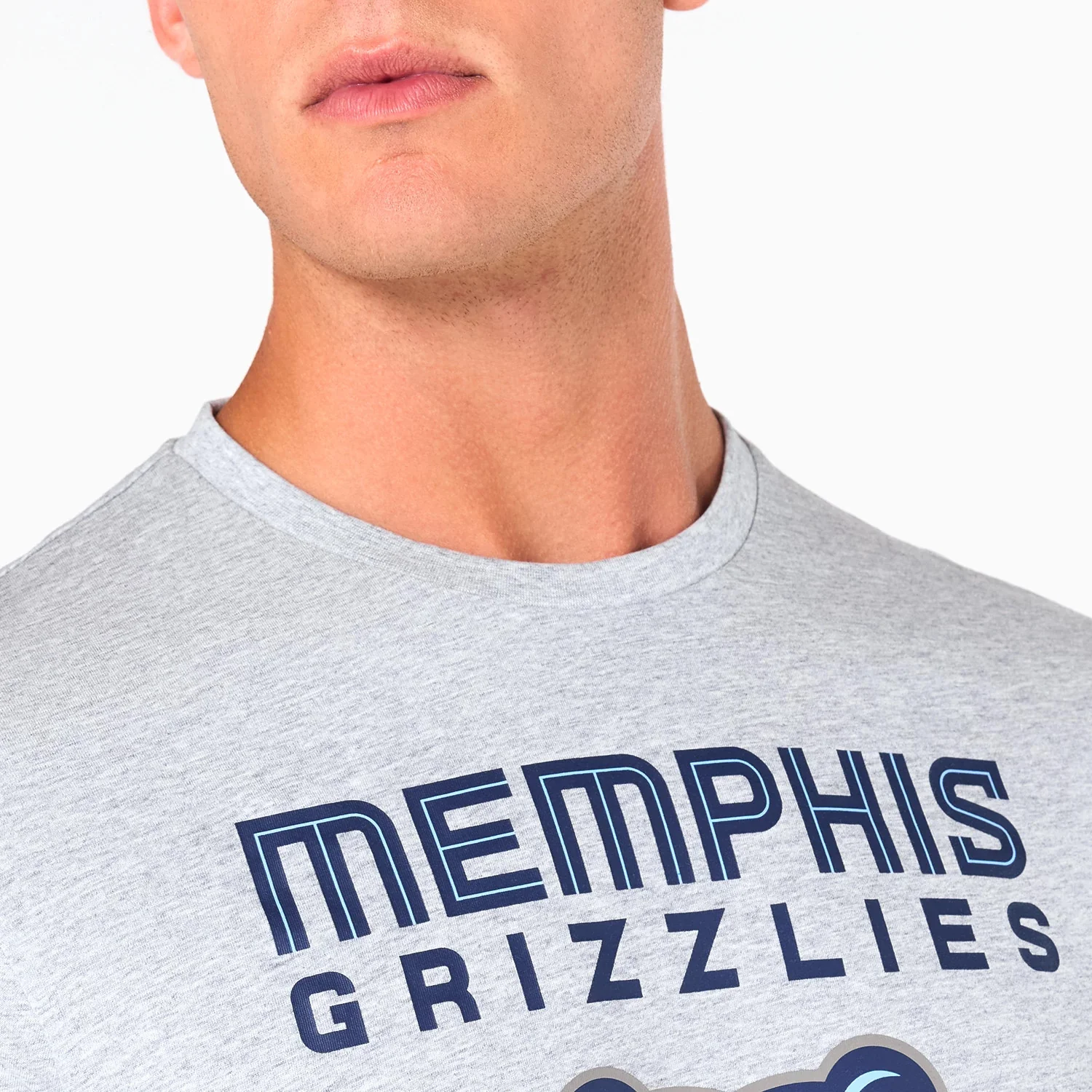 Memphis Grizzlies NBA Grey T-Shirt - Image 3