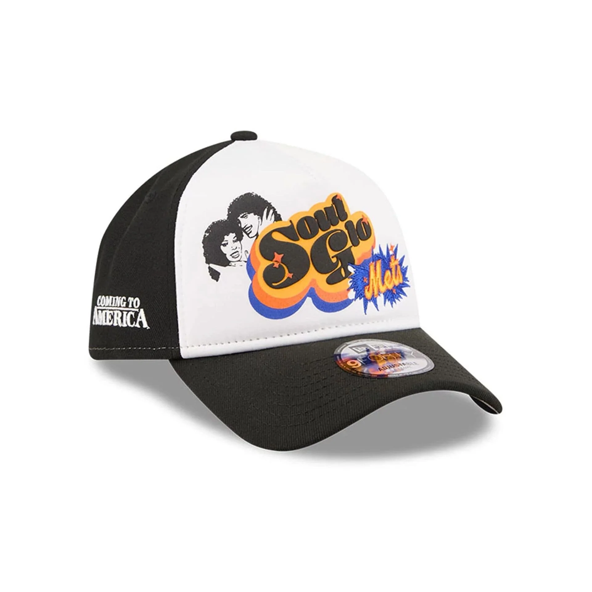 Mets MLB X Coming To America Soul Glo White 9FORTY A-Frame Adjustable Cap