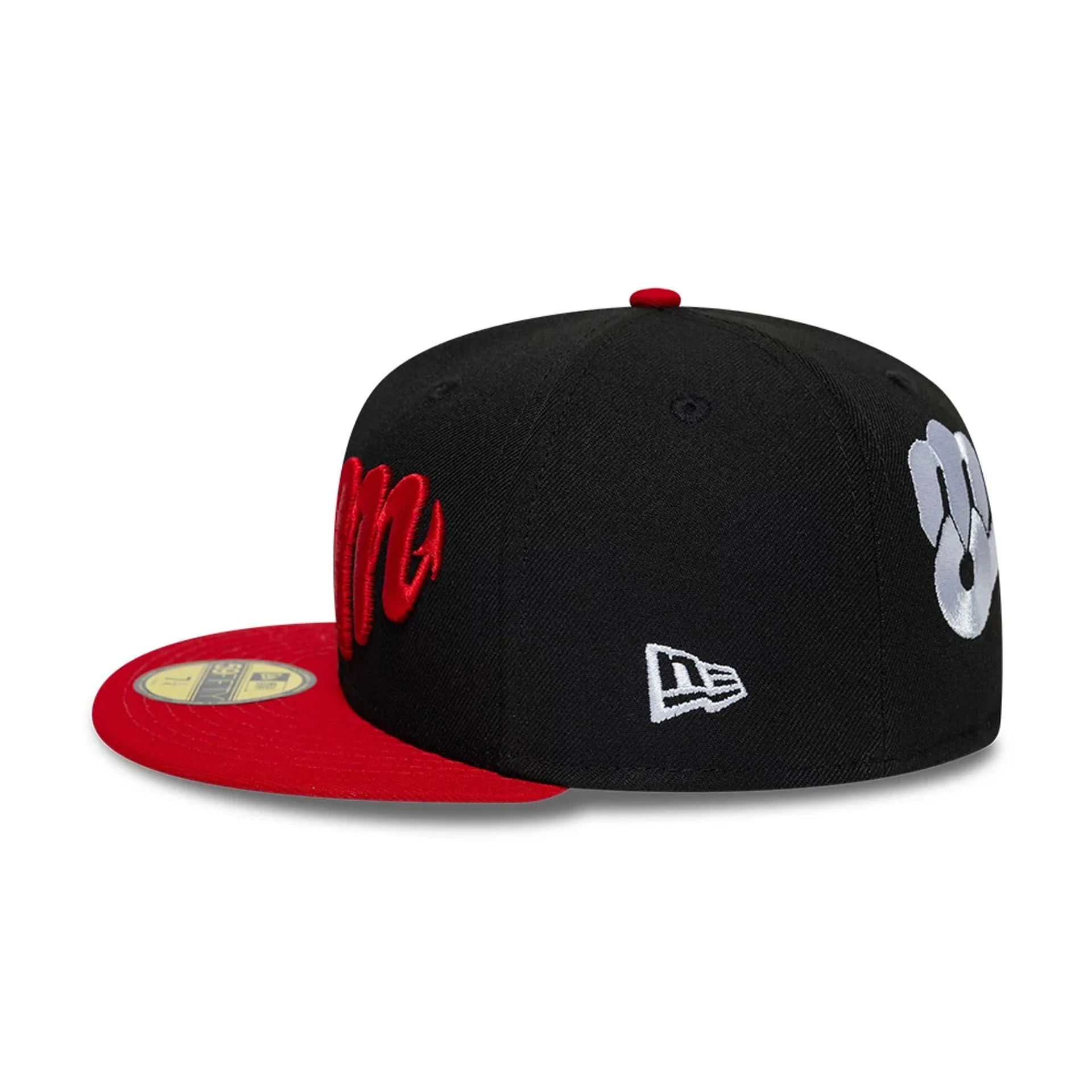 Mexico Diablos LMB Multi Logo Satin Lined Black 59FIFTY Fitted Cap - Image 7