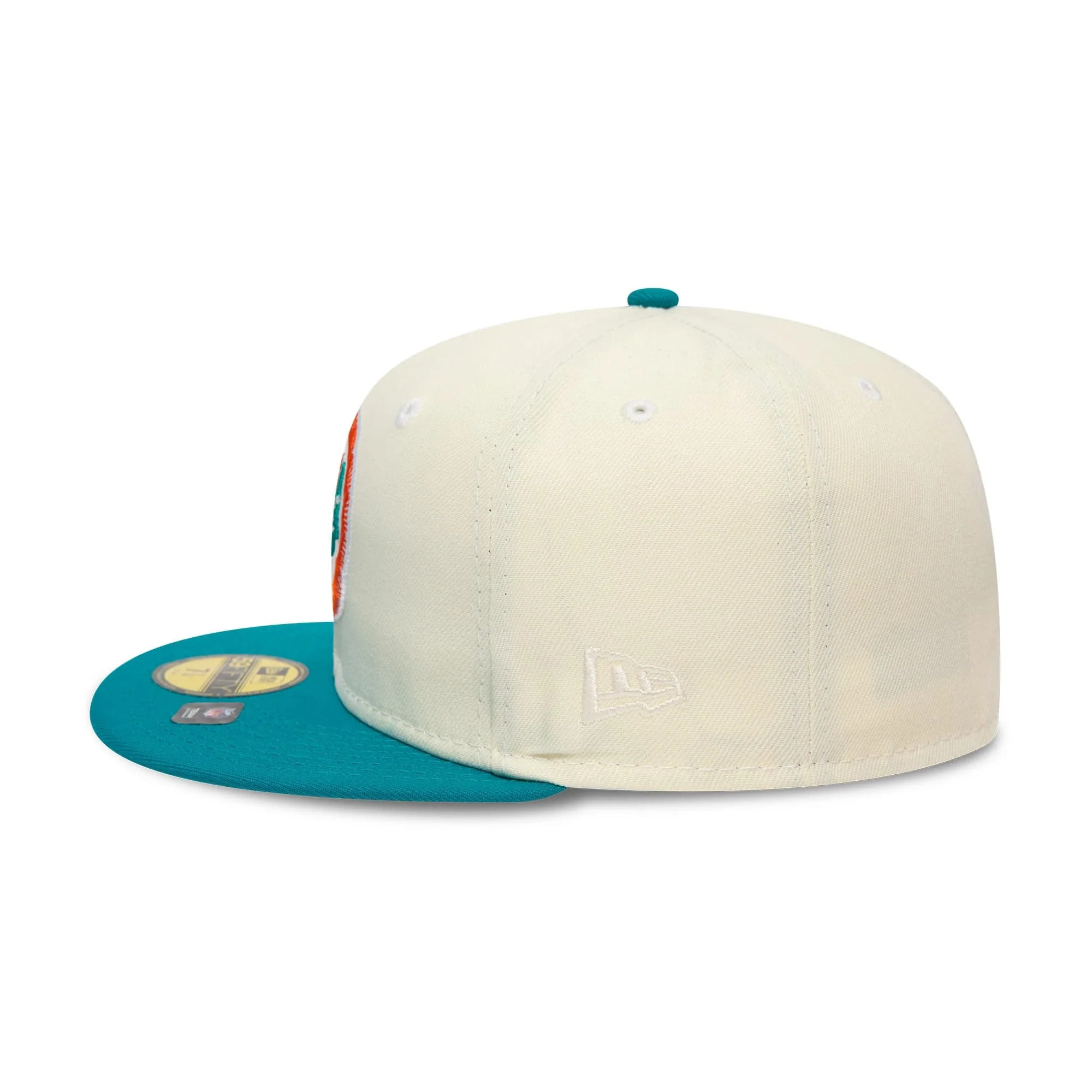Miami Dolphins City Connect White 59FIFTY Fitted Cap - Image 6