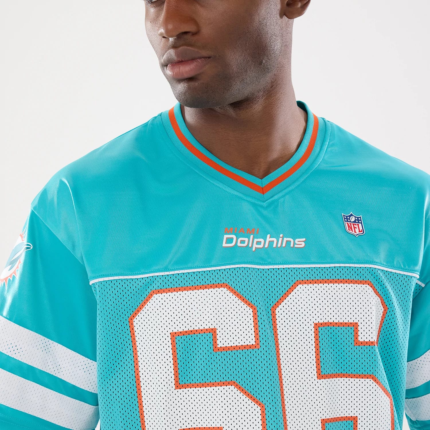 Miami Dolphins NFL Turquoise Mesh Jersey - Image 6