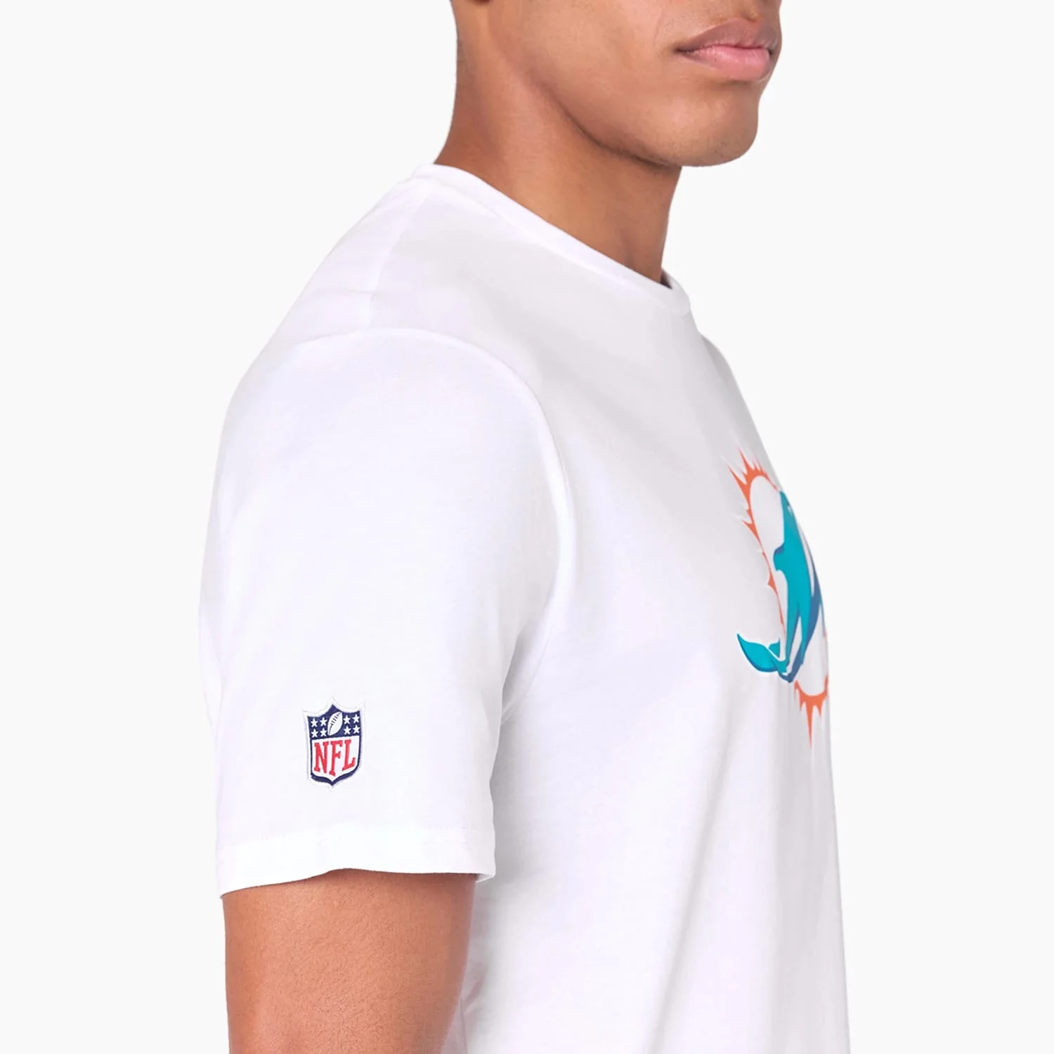 Miami Dolphins NFL White T-Shirt - Image 4