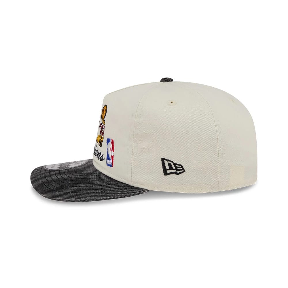 Miami Heat NBA Hardwood Classic Cream 19TWENTY Adjustable Cap - Image 5