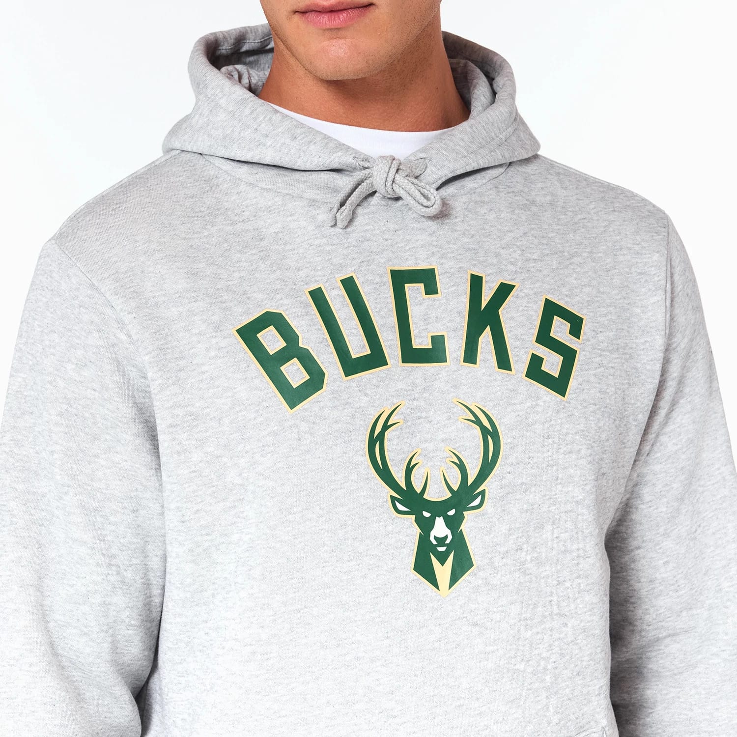 Milwaukee Bucks NBA Grey Pullover Hoodie - Image 6