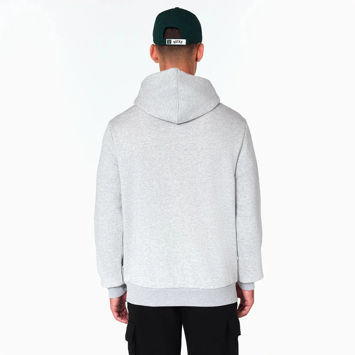 Milwaukee Bucks NBA Grey Pullover Hoodie - Image 7