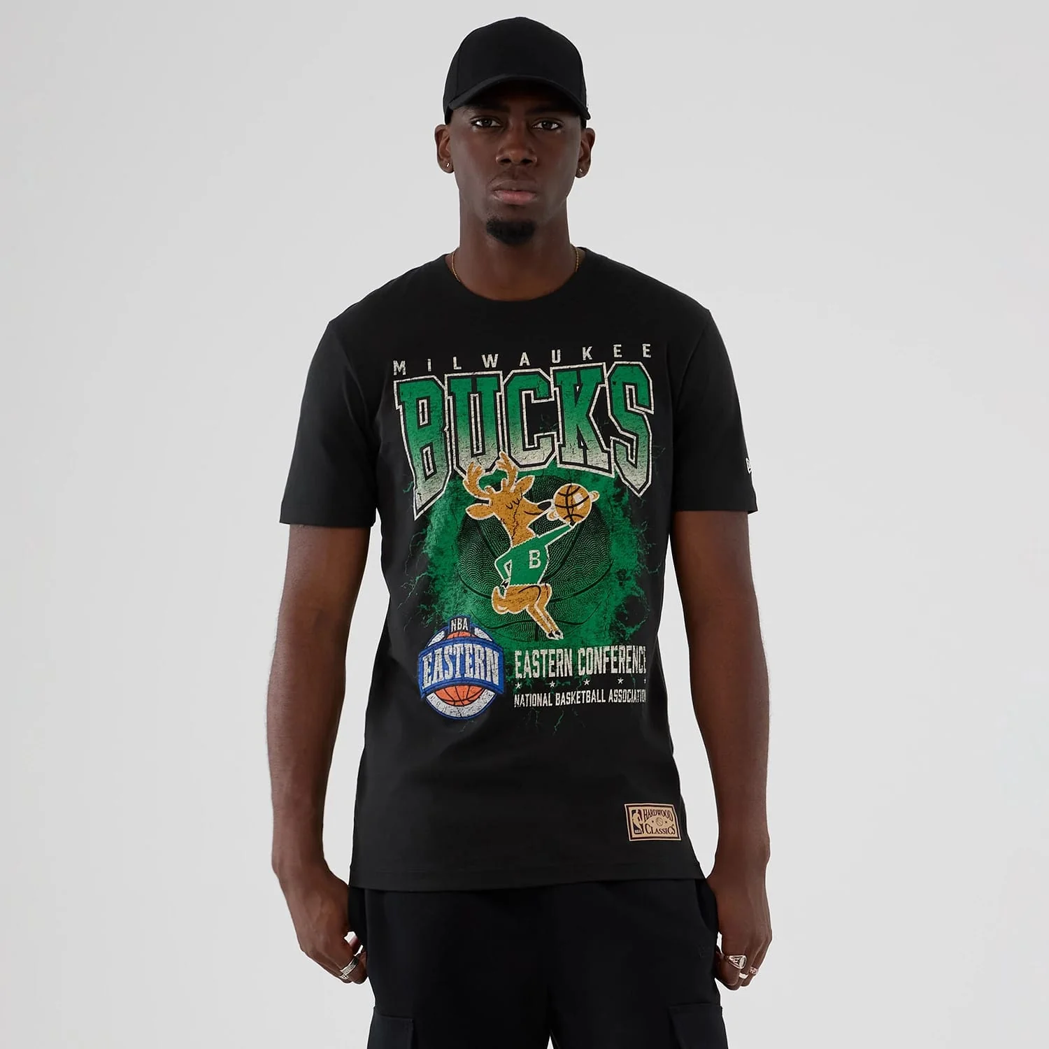 Milwaukee Bucks NBA Hardwood Classic Black T-Shirt
