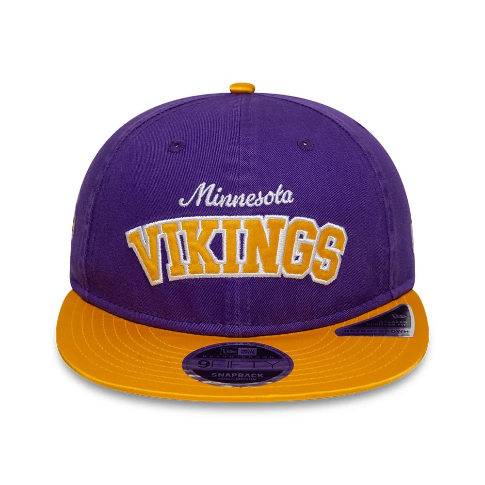 Minnesota Vikings NFL Historic Purple Retro Crown 9FIFTY Adjustable Cap - Image 2
