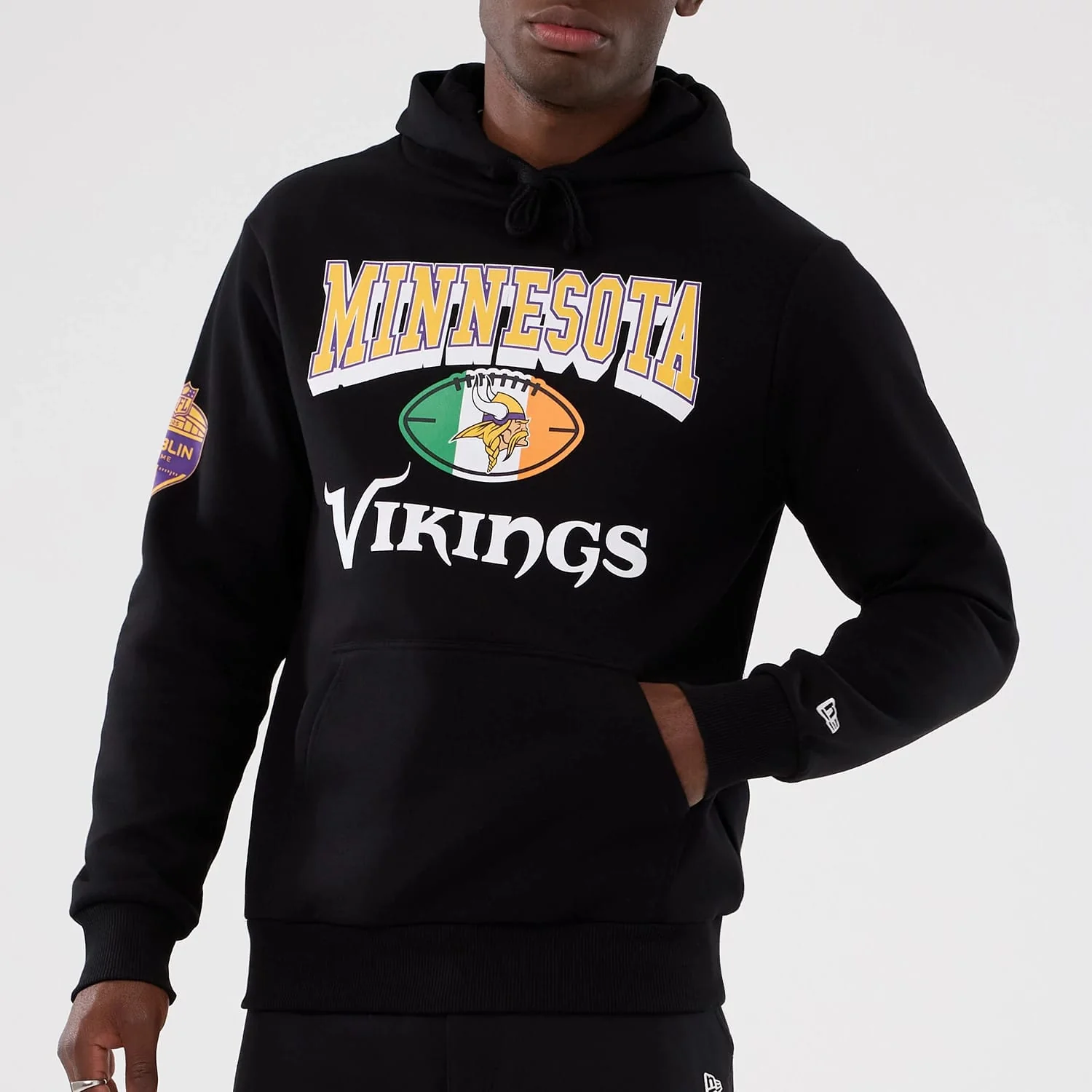 Minnesota Vikings NFL International Series Games 2025 Black Pullover Hoodie - Image 7