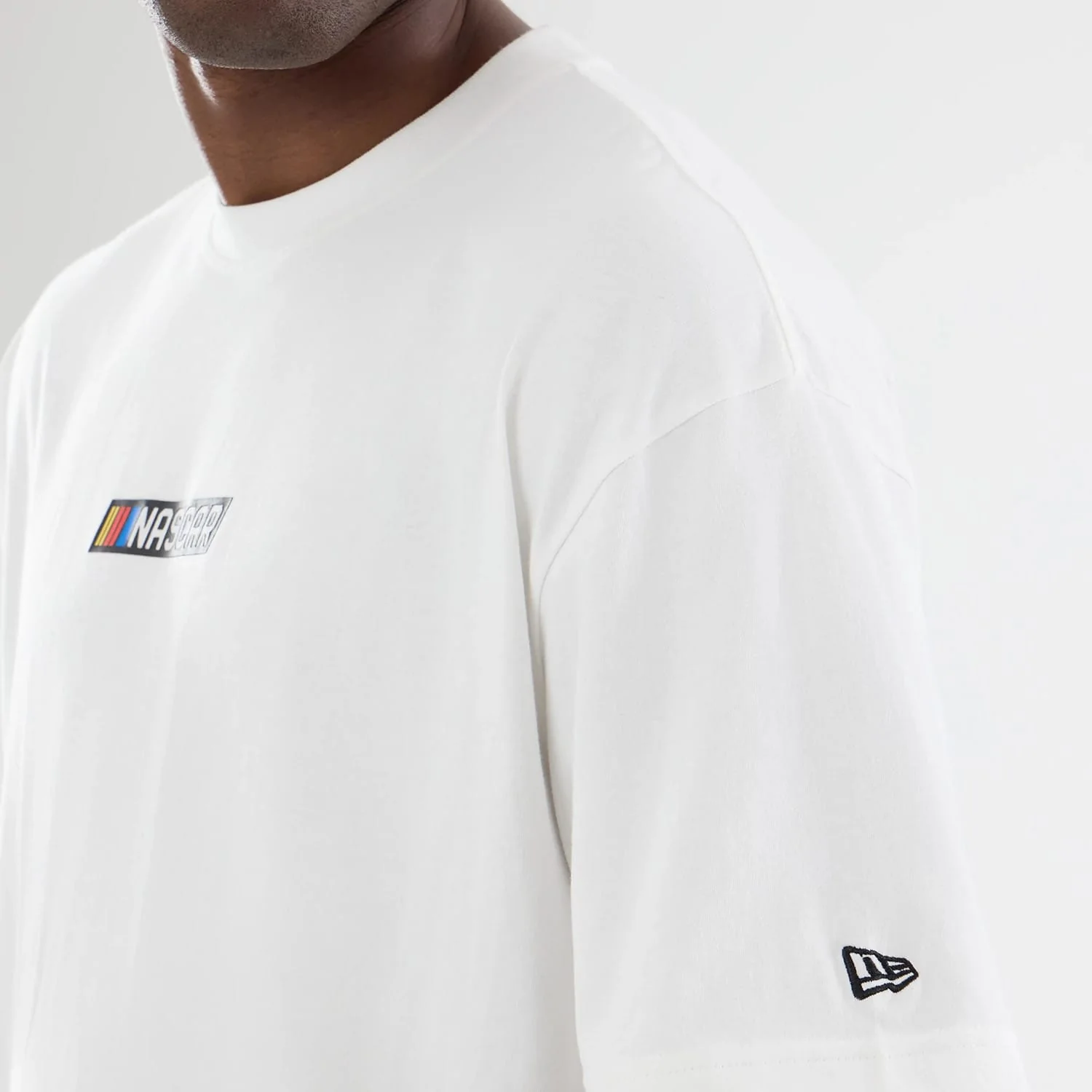 Nascar Logo White T-Shirt - Image 3