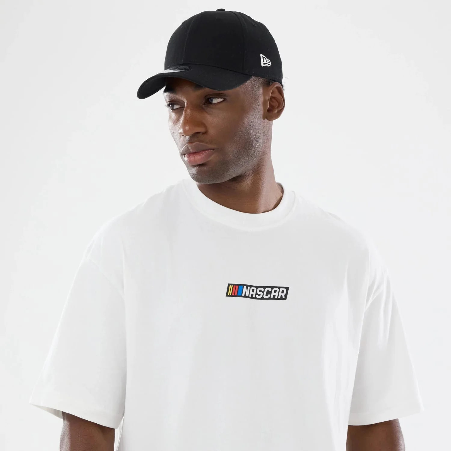 Nascar Logo White T-Shirt - Image 4