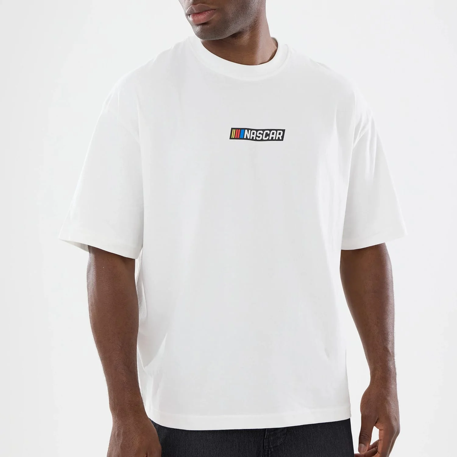 Nascar Logo White T-Shirt - Image 6