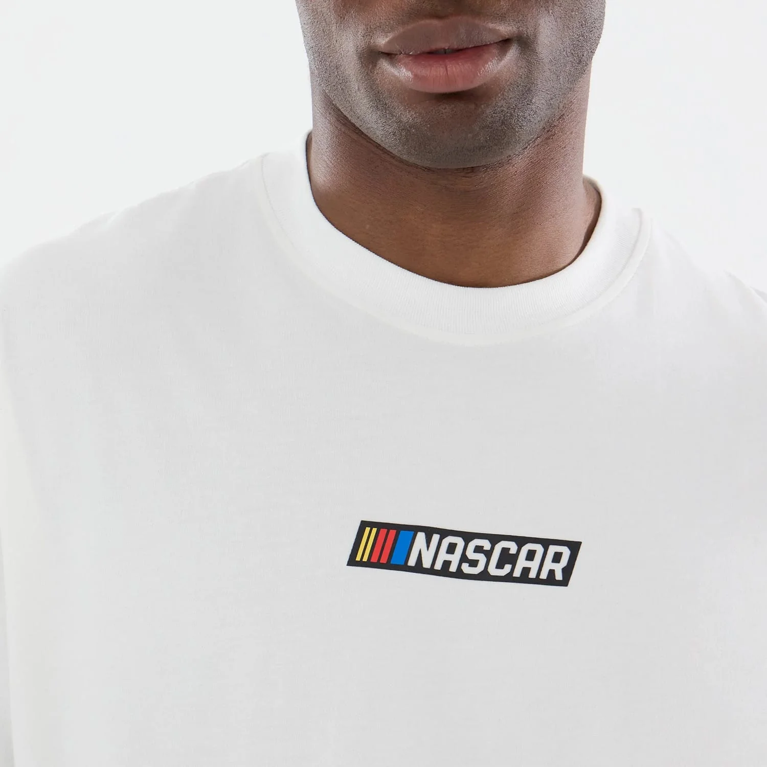 Nascar Logo White T-Shirt - Image 7
