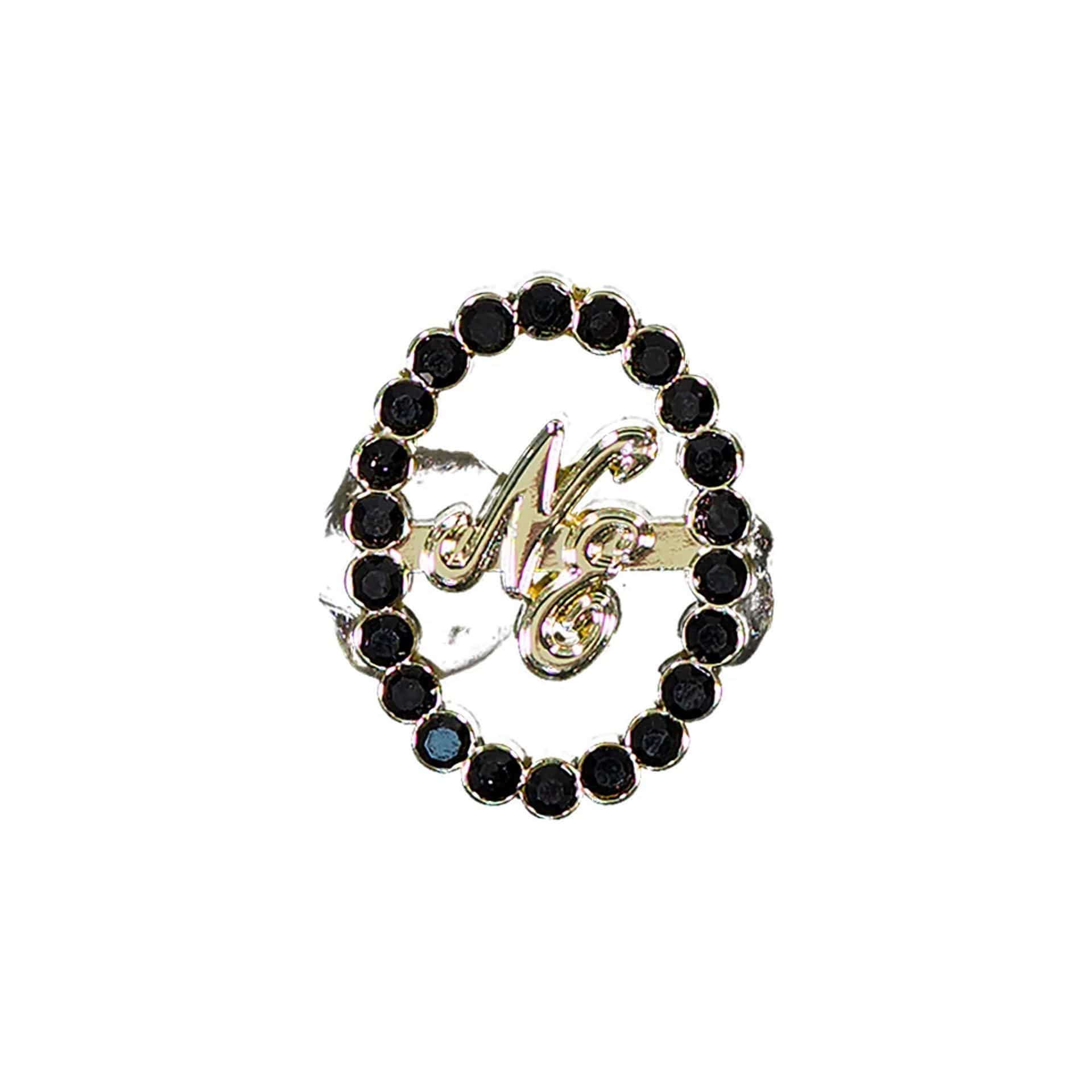 New Era 59FIFTY Day Diamond Catch Closure Black Pin Badge