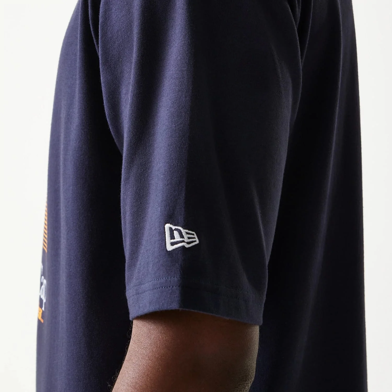 New Era Baseball Player Graphic Navy Oversized T-Shirt - Image 5