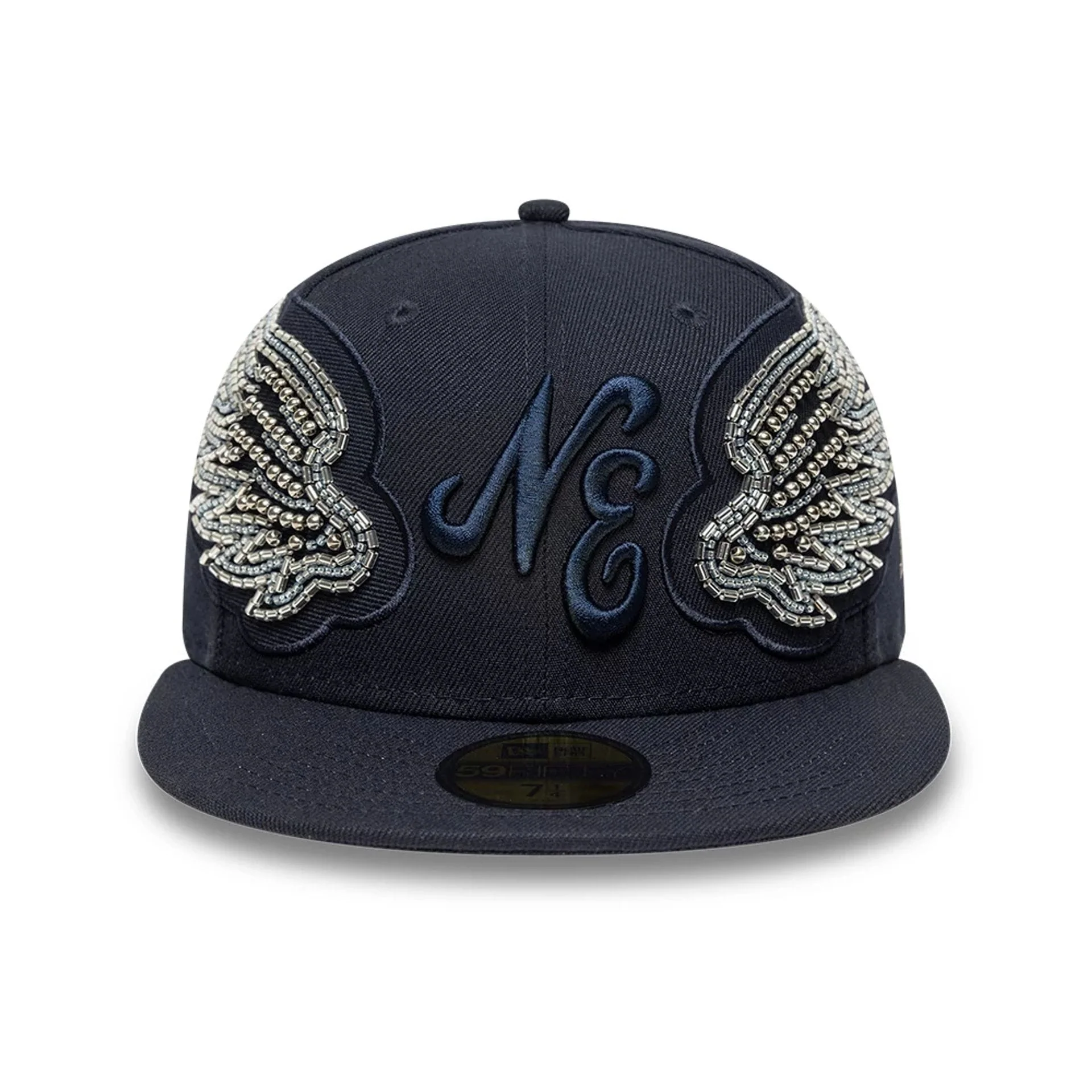 New Era Beaded Wings Navy 59FIFTY Fitted Cap - Image 2