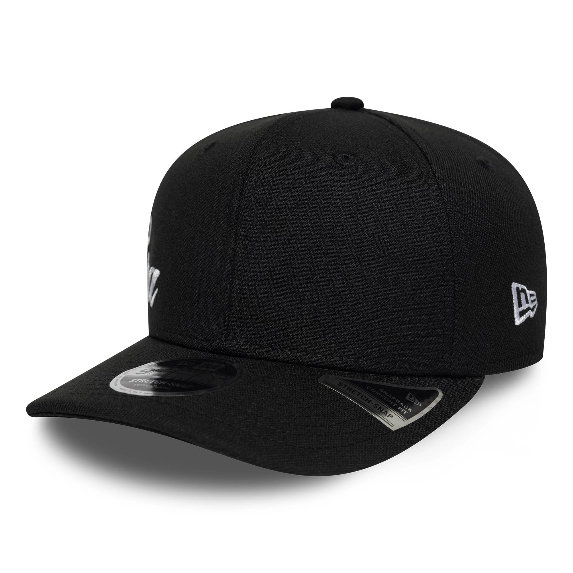 New Era Big Script Black 9FIFTY Stretch Snap Adjustable Cap - Image 3