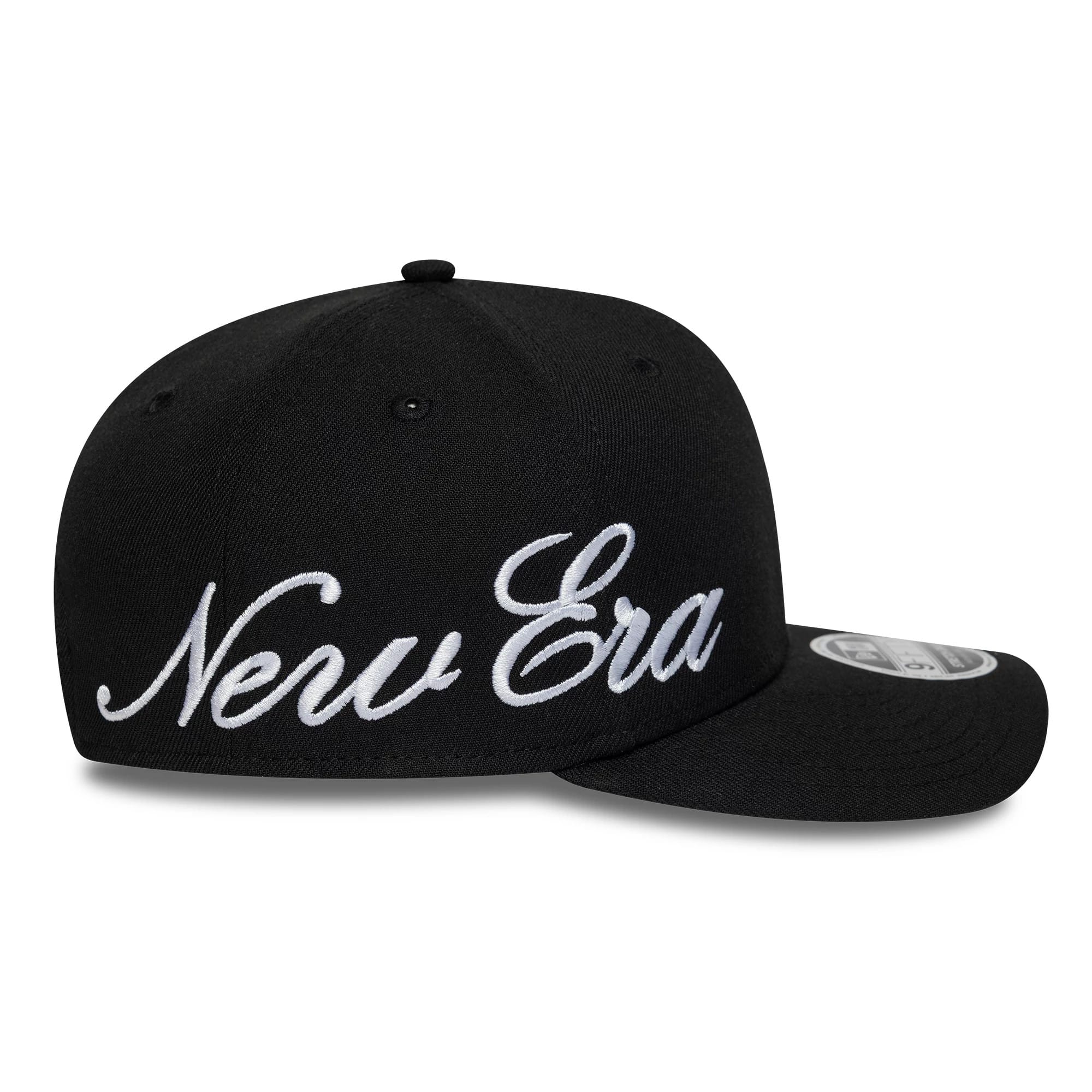 New Era Big Script Black 9FIFTY Stretch Snap Adjustable Cap - Image 5